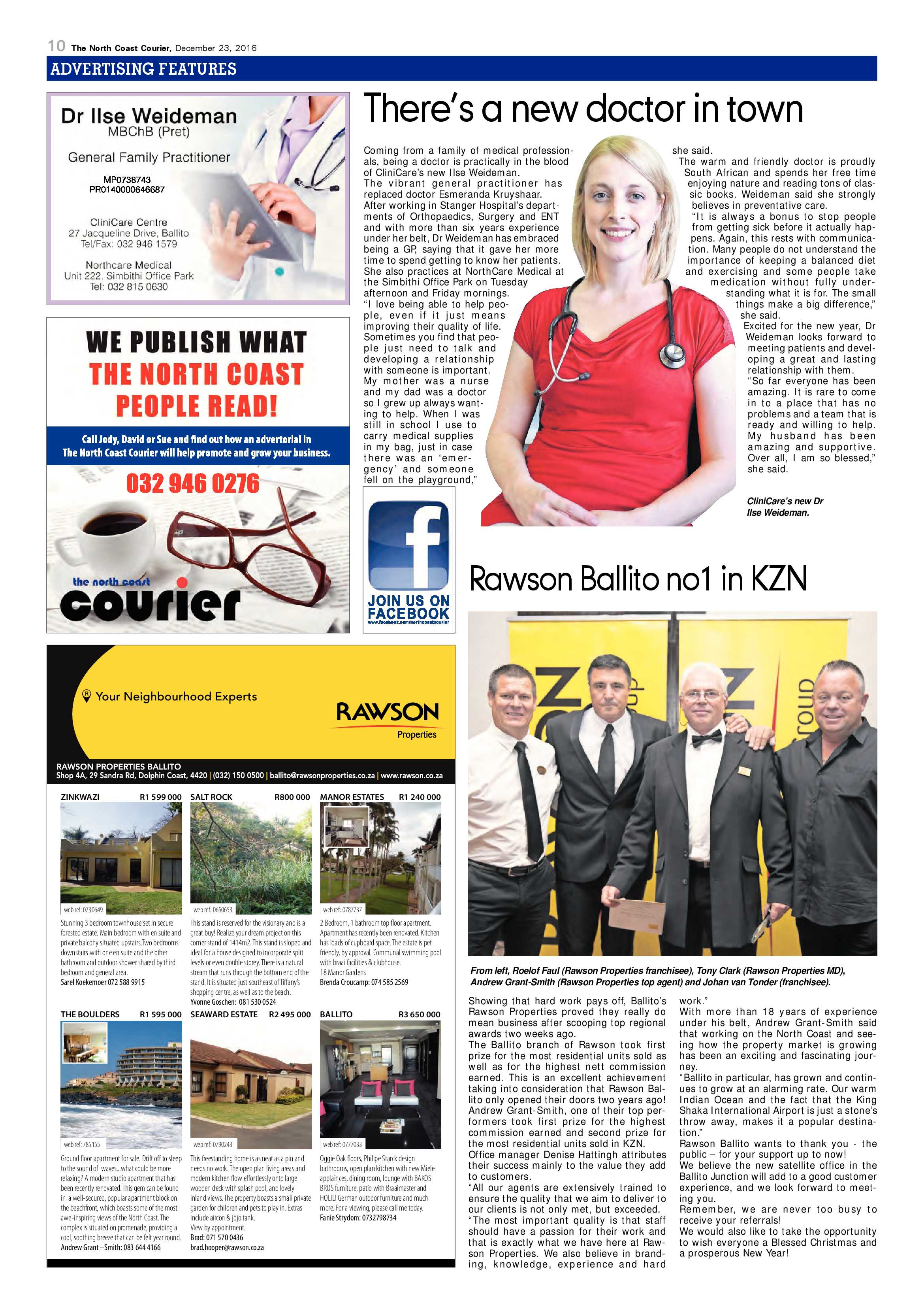 North Coast Courier – 23 December 2016 page 10