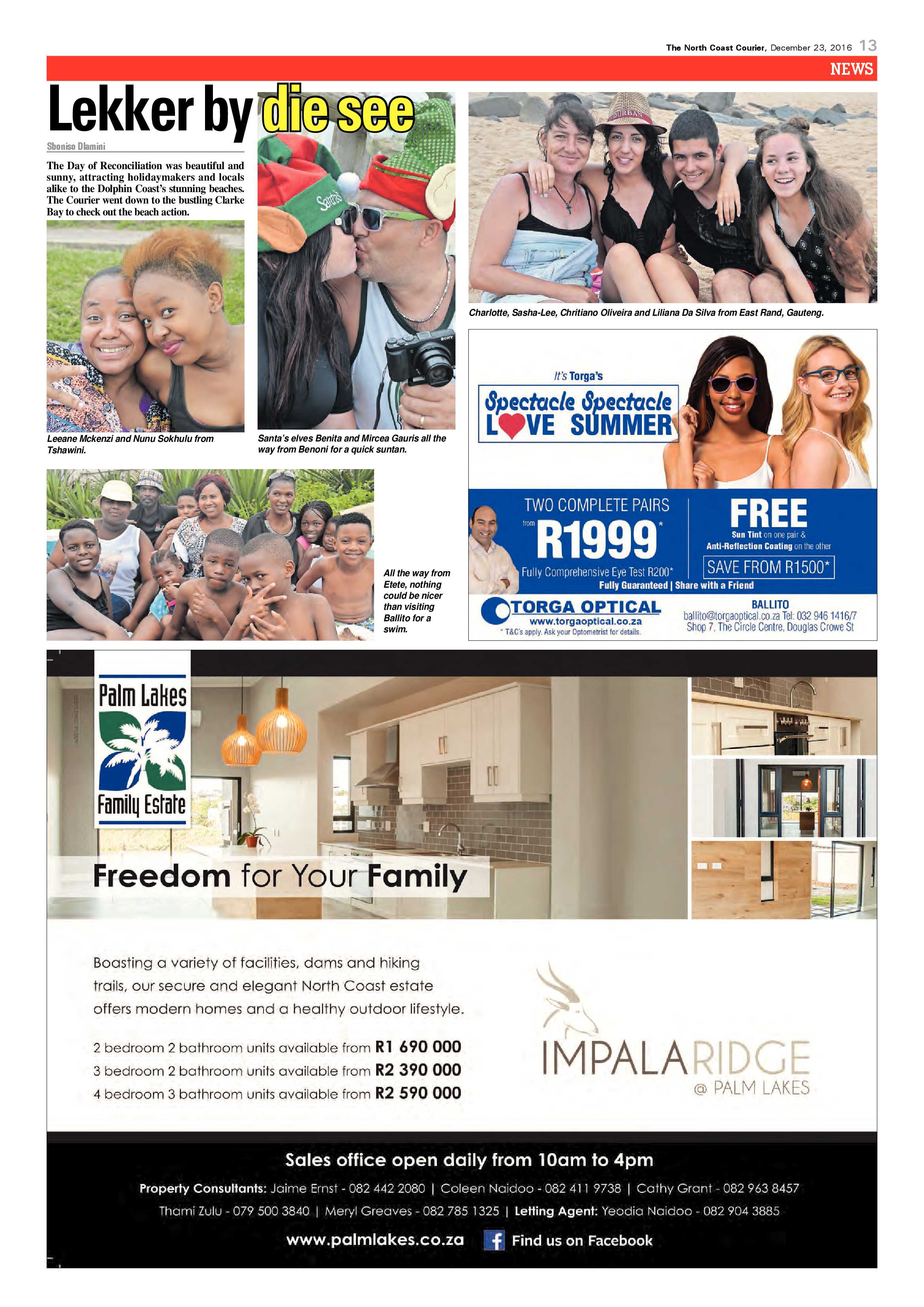 North Coast Courier – 23 December 2016 page 13