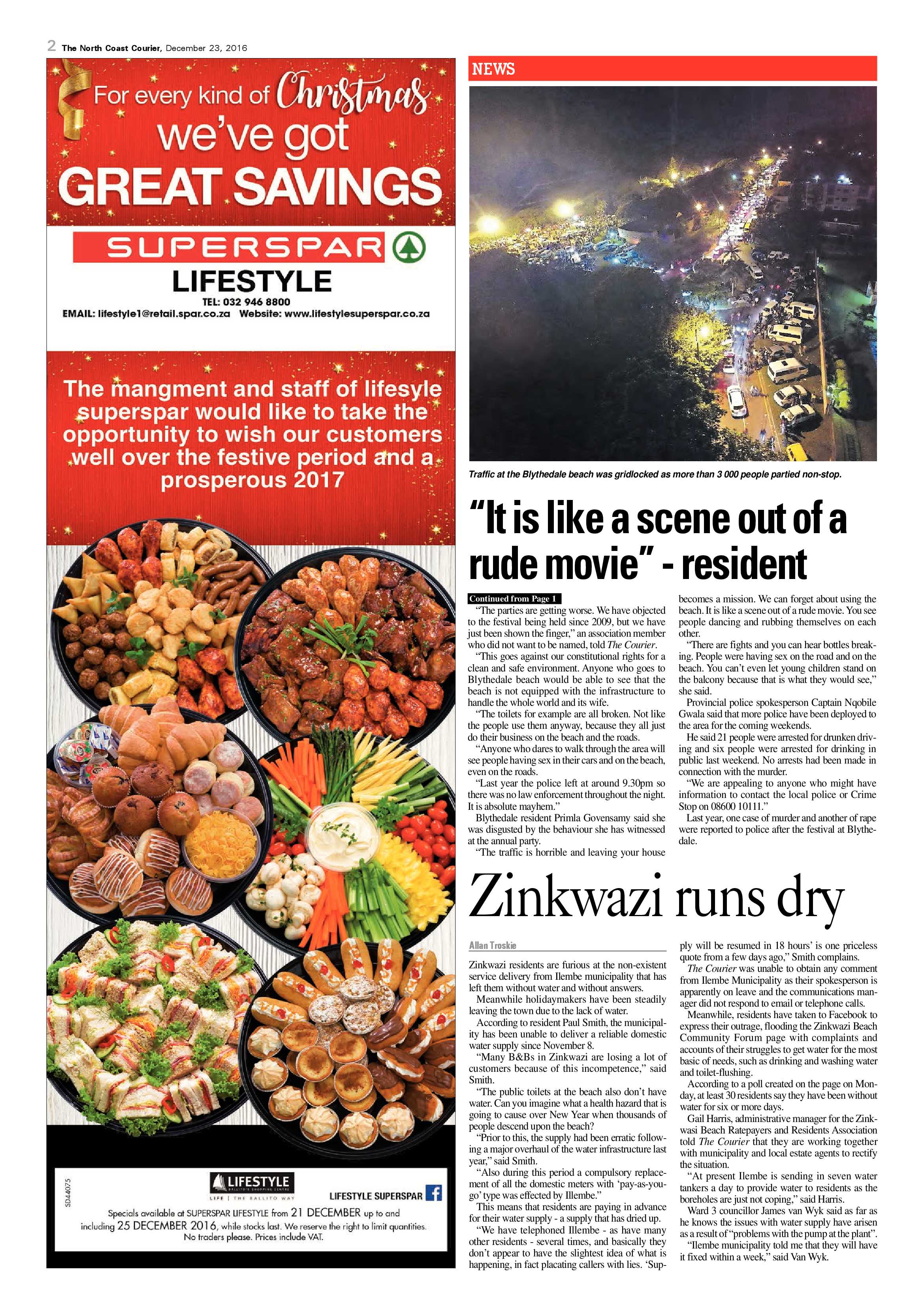 North Coast Courier – 23 December 2016 page 2