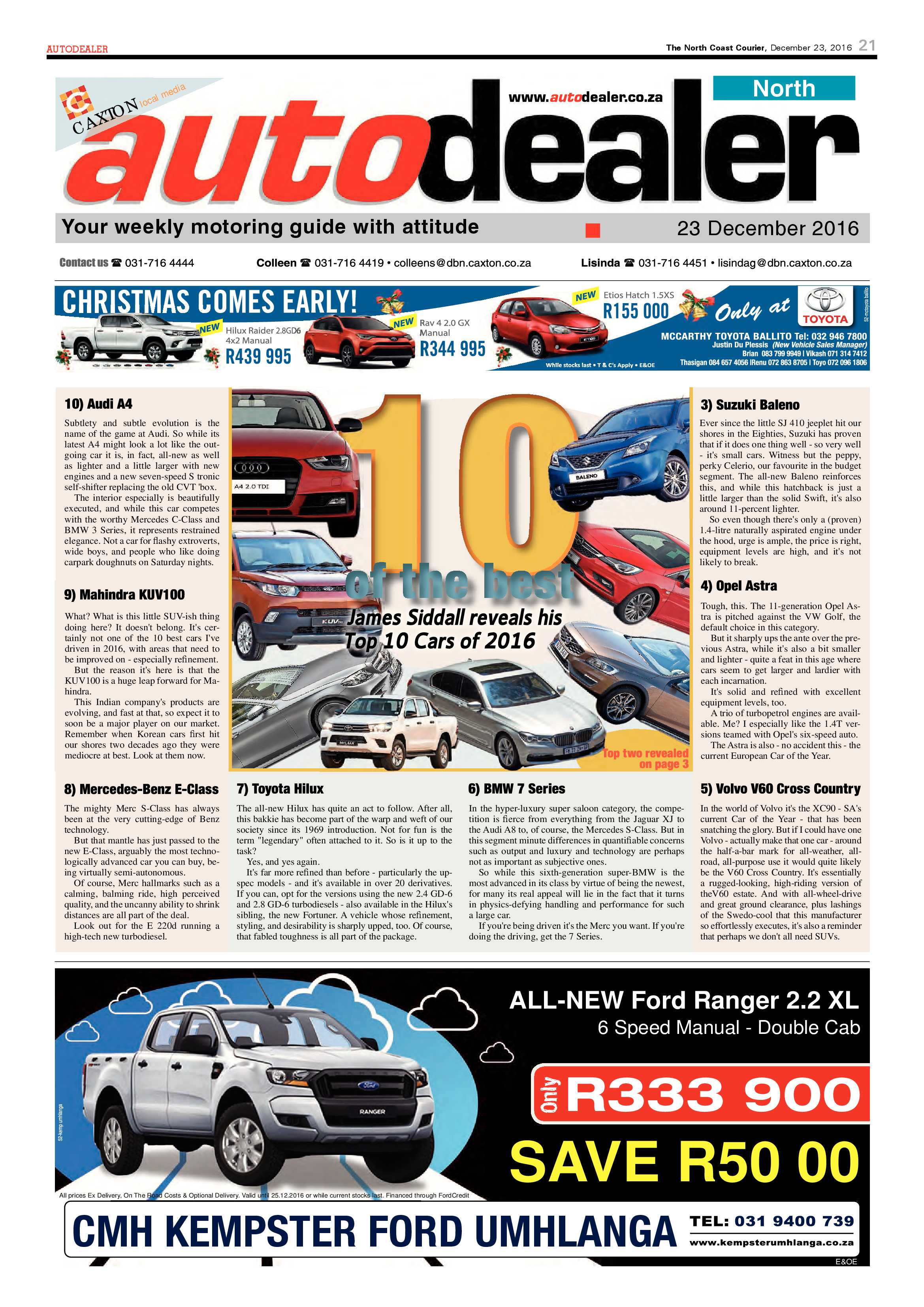 North Coast Courier – 23 December 2016 page 21