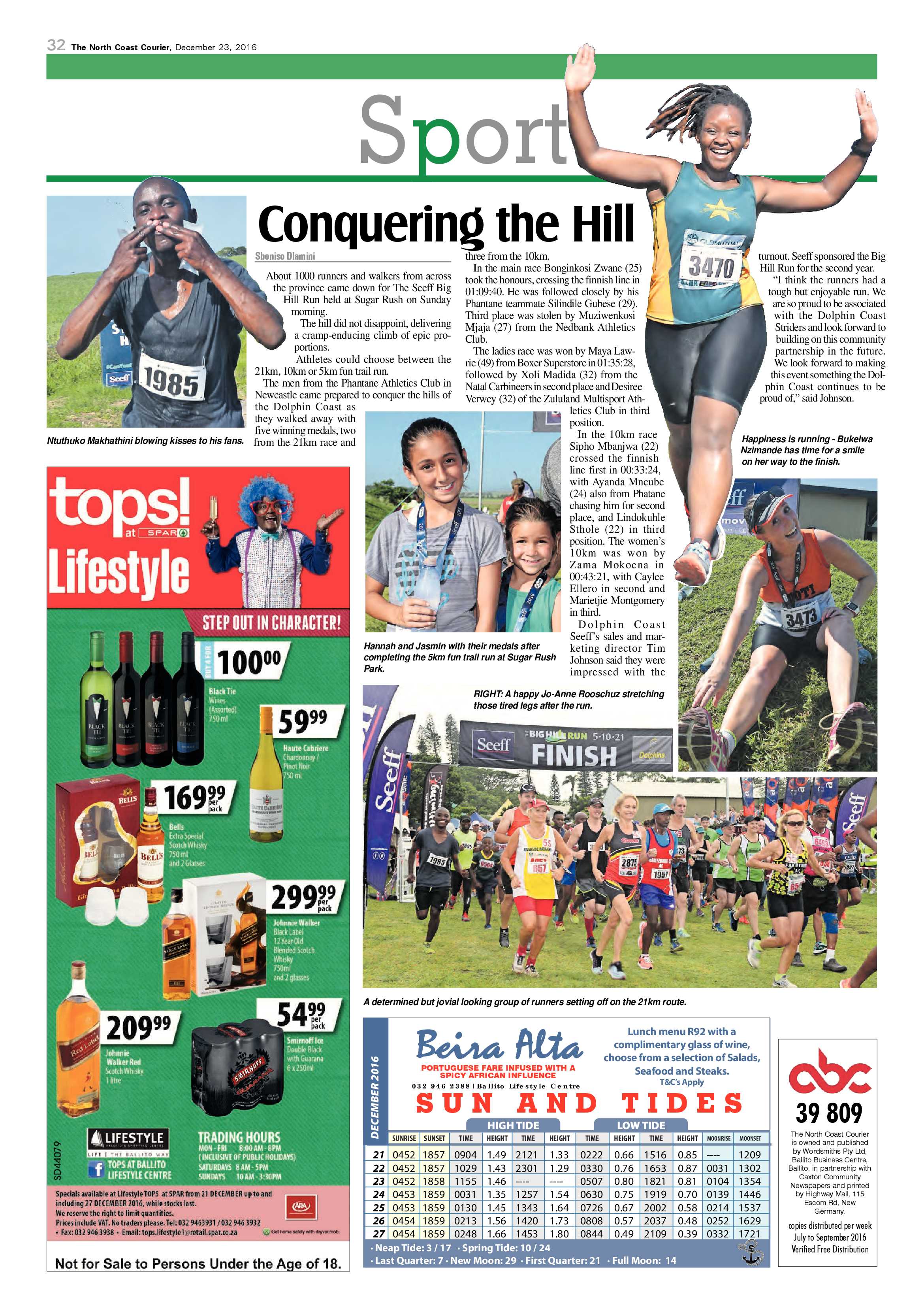 North Coast Courier – 23 December 2016 page 32