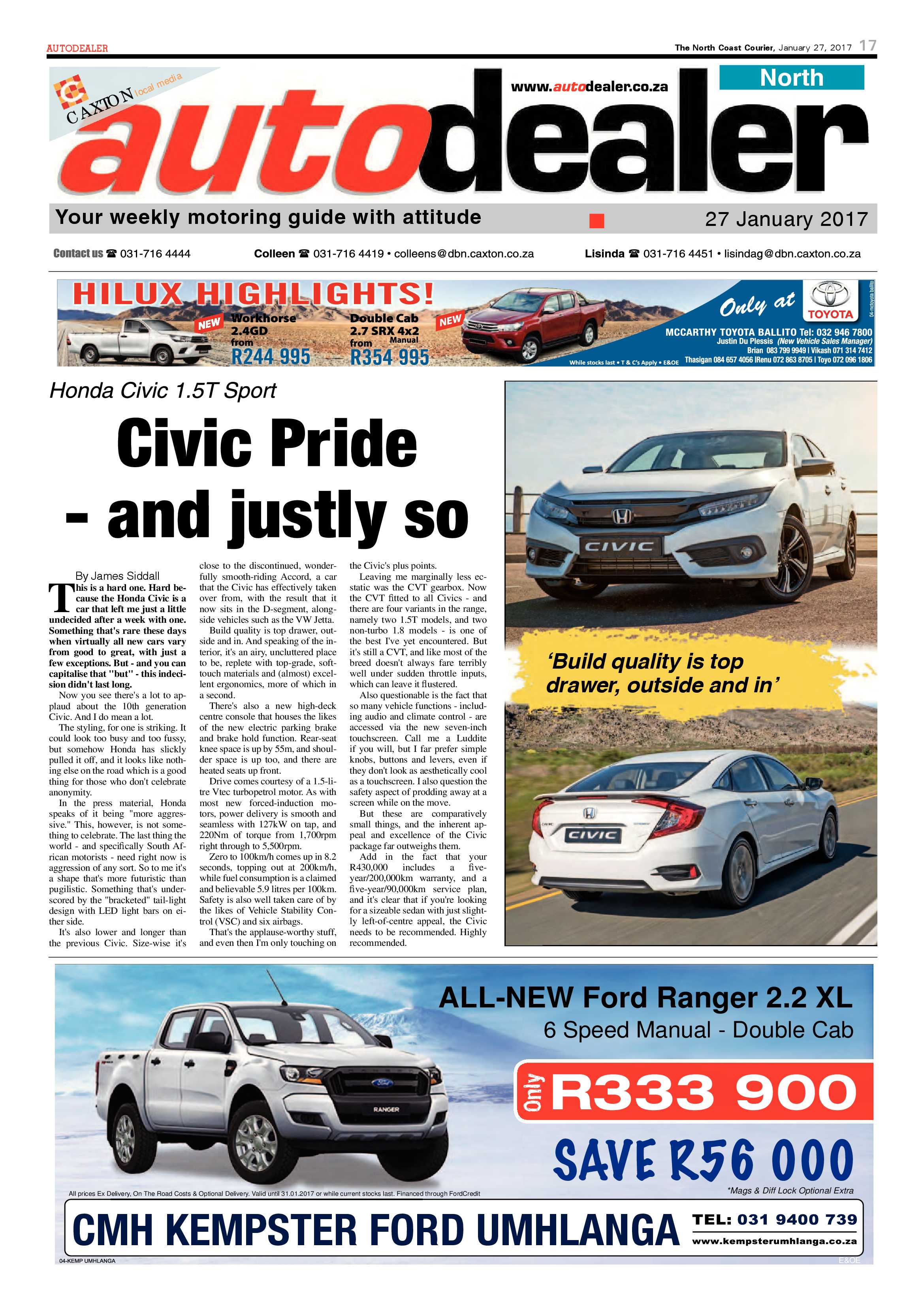 North Coast Courier – 27 January 2017 page 17