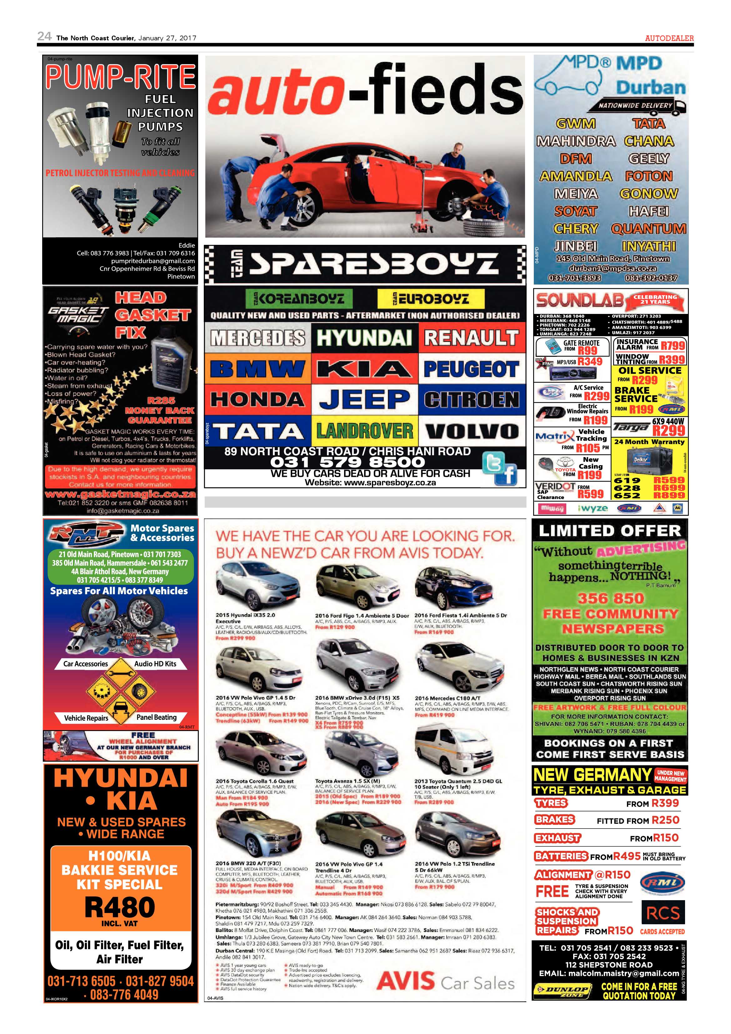 North Coast Courier – 27 January 2017 page 24