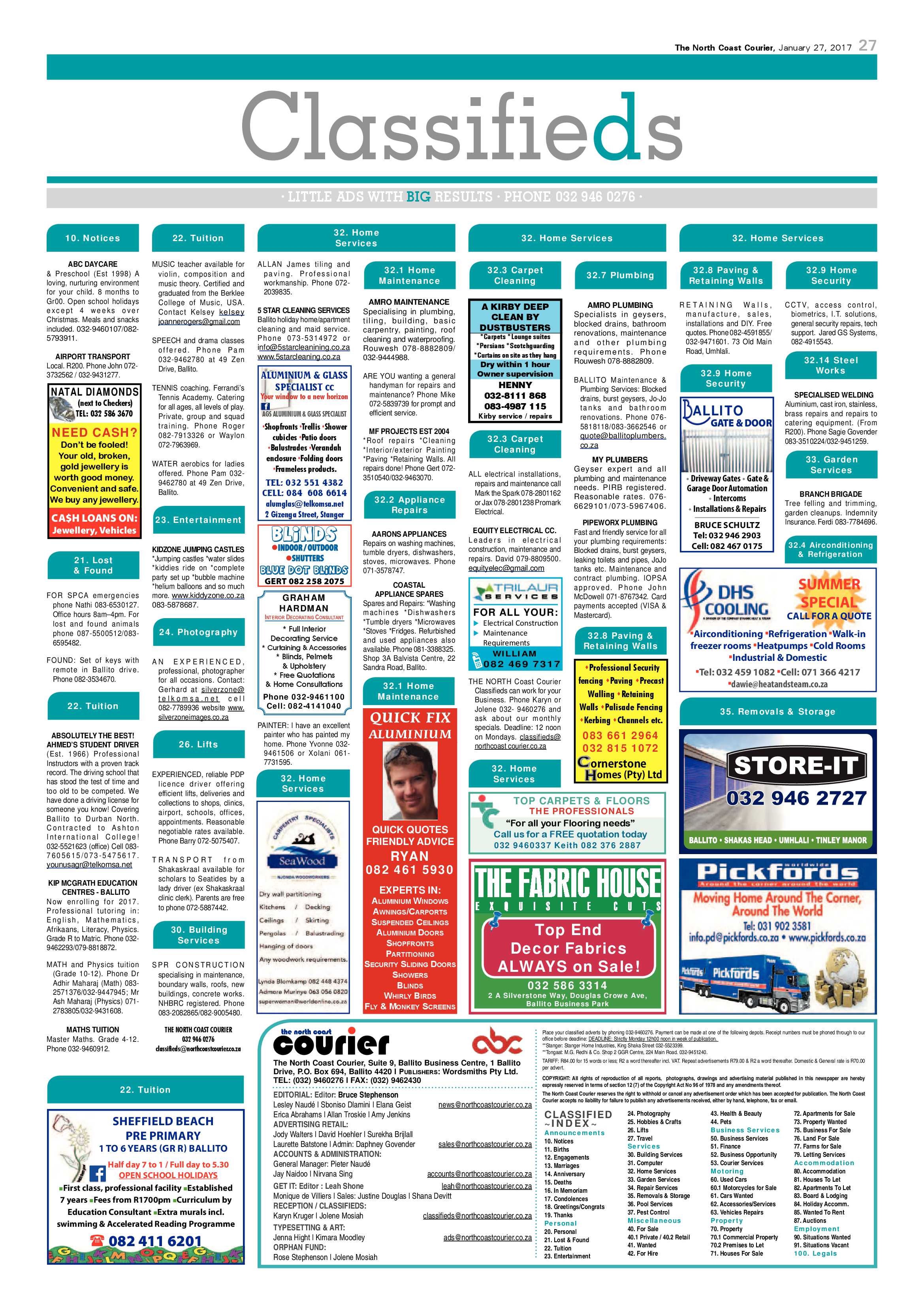 North Coast Courier – 27 January 2017 page 27