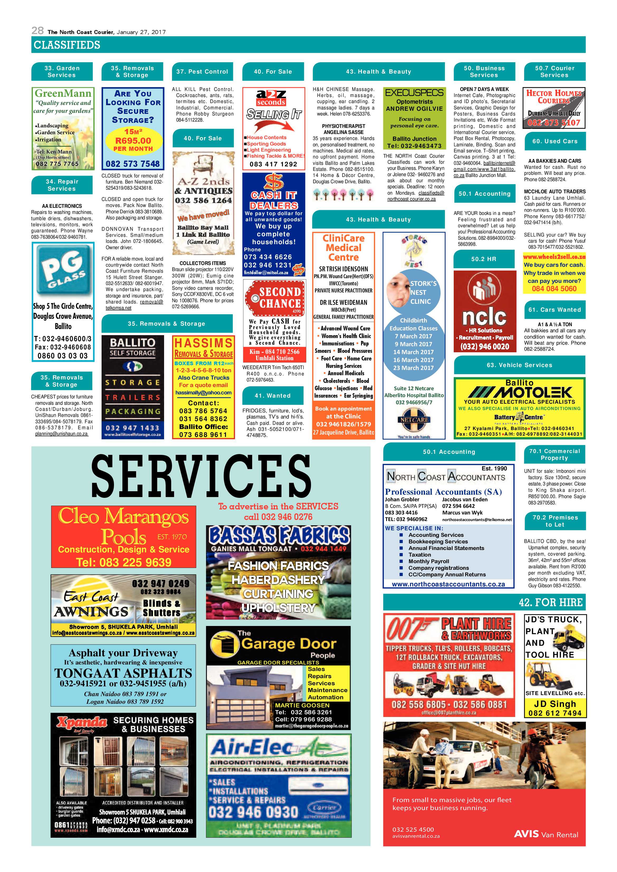 North Coast Courier – 27 January 2017 page 28