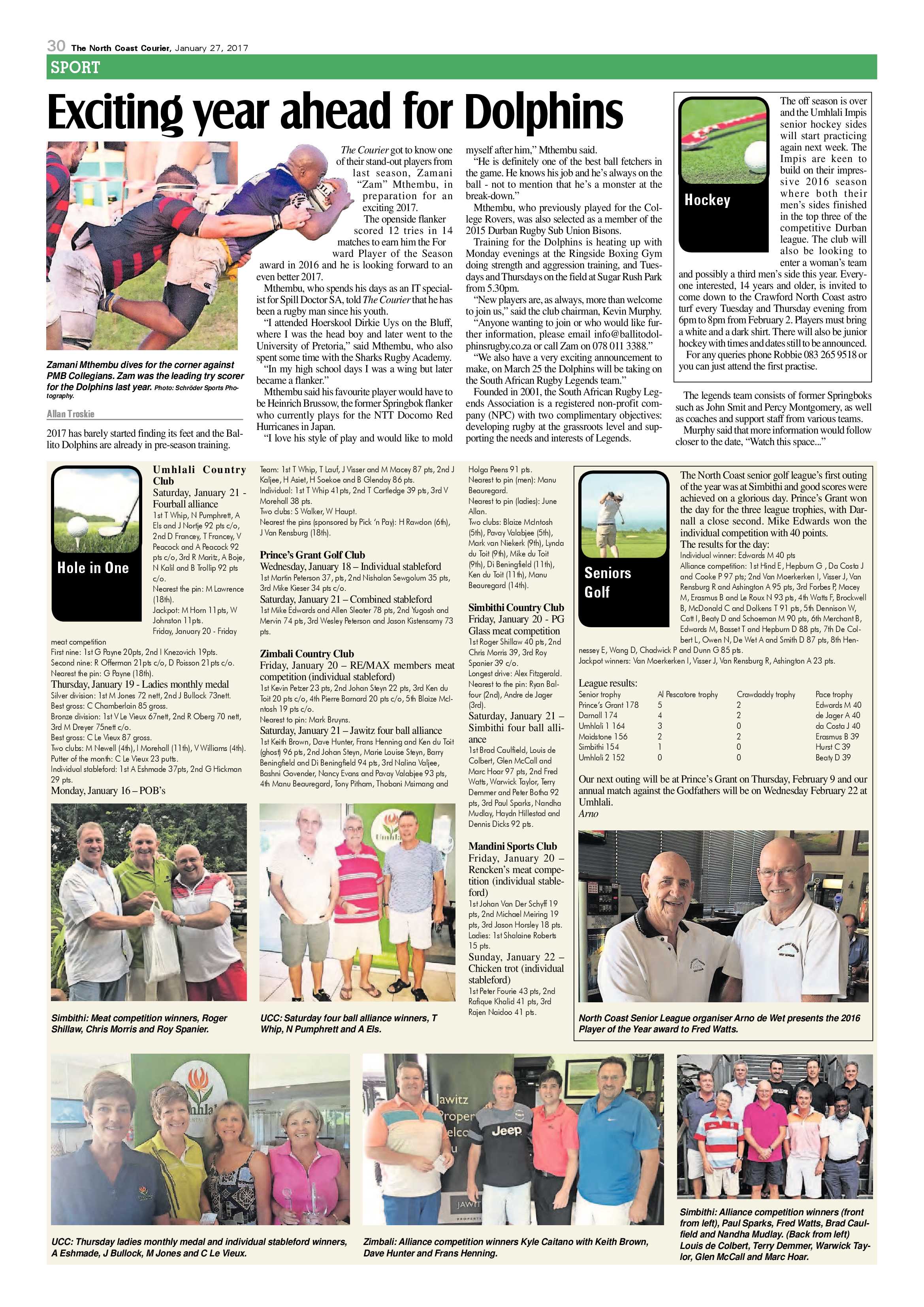 North Coast Courier – 27 January 2017 page 30
