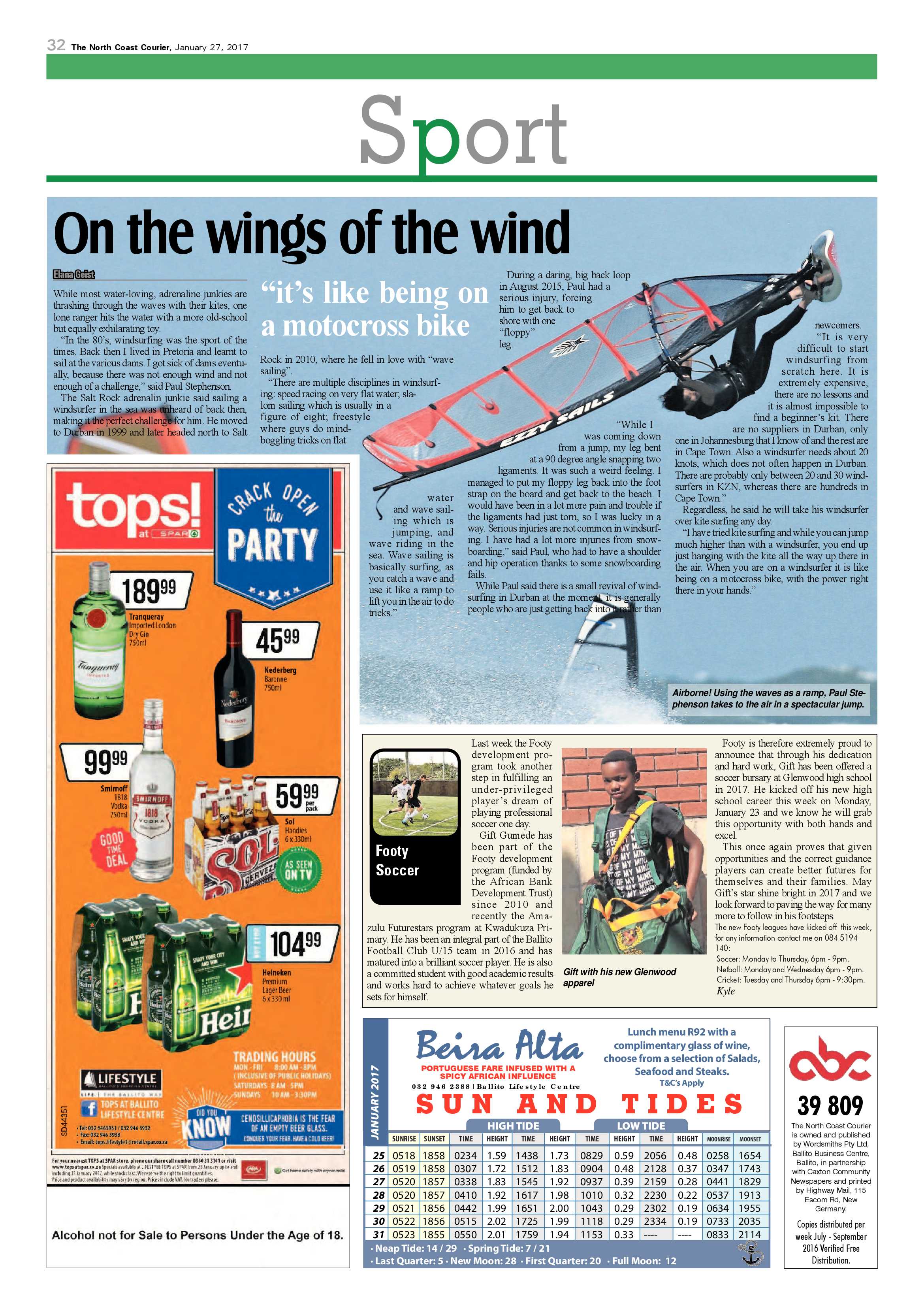North Coast Courier – 27 January 2017 page 32