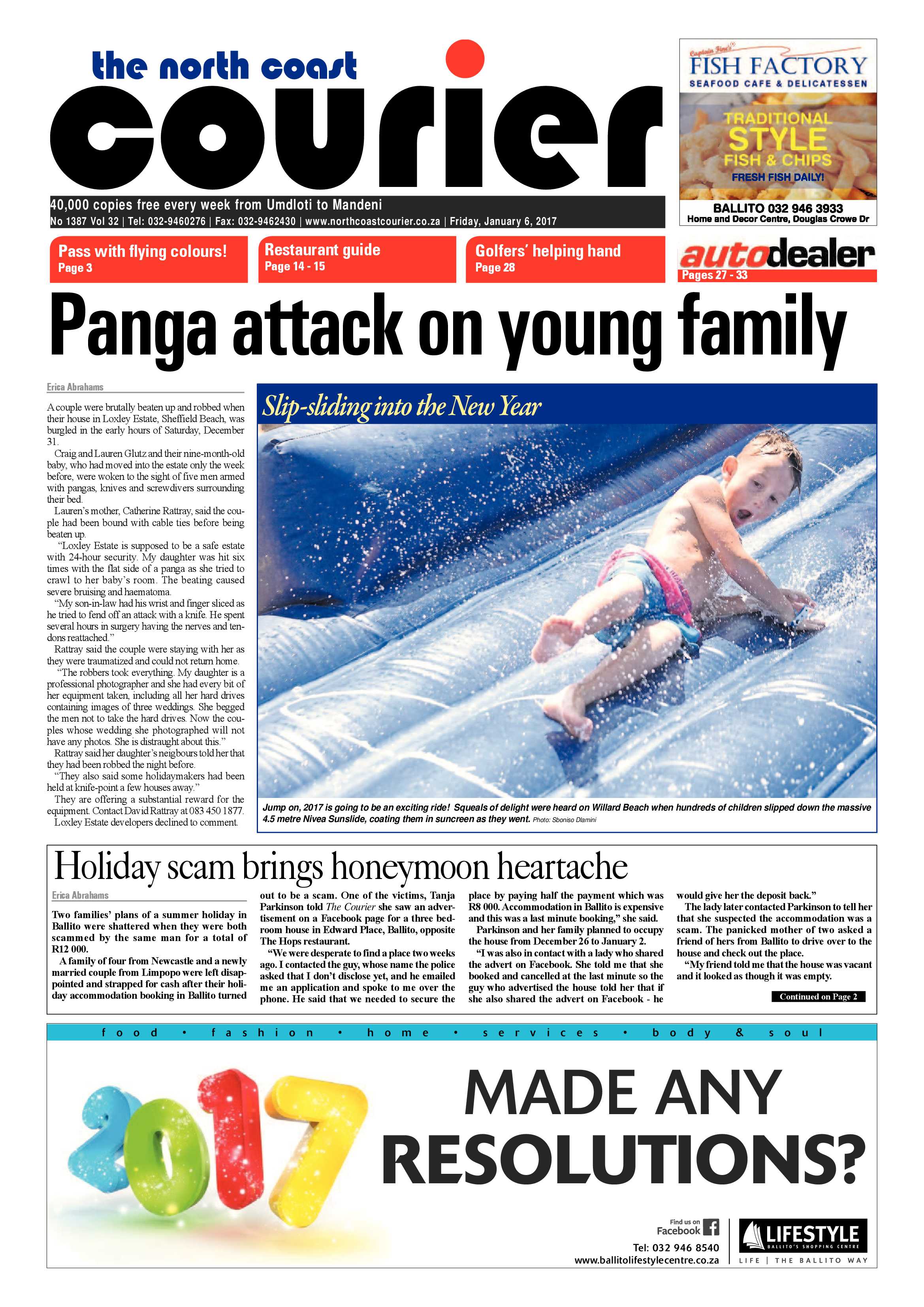 North Coast Courier – 6 January 2017 page 1