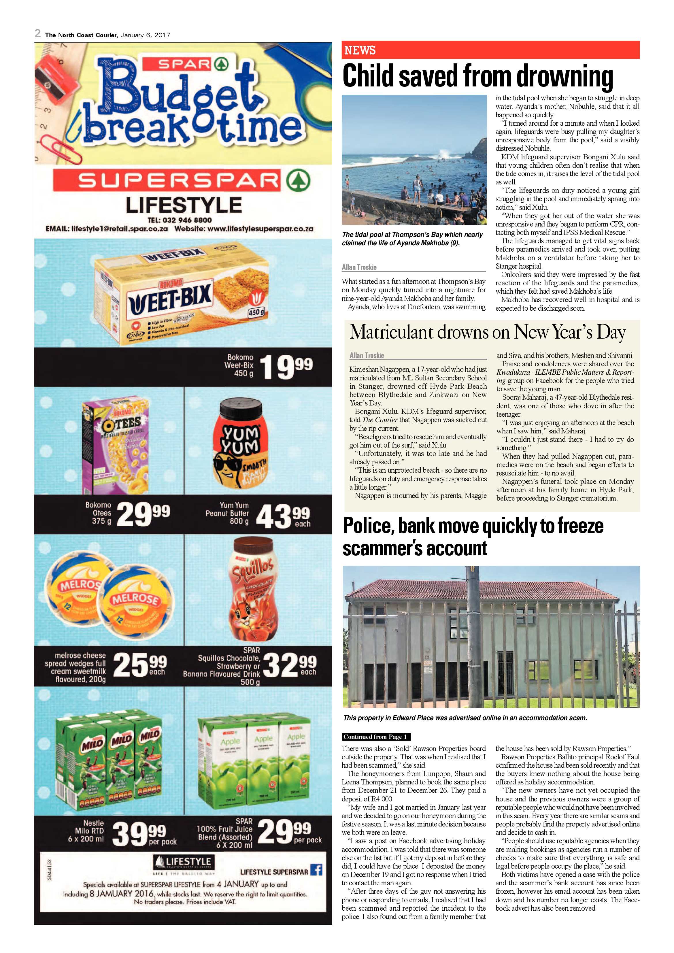 North Coast Courier – 6 January 2017 page 2