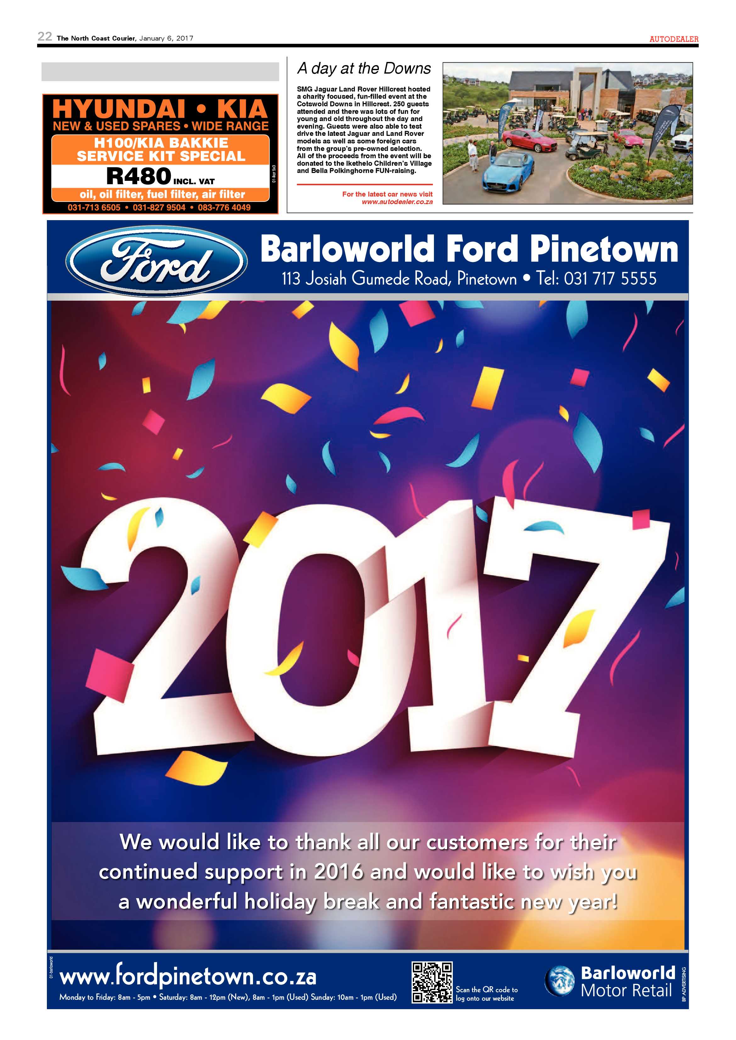 North Coast Courier – 6 January 2017 page 22