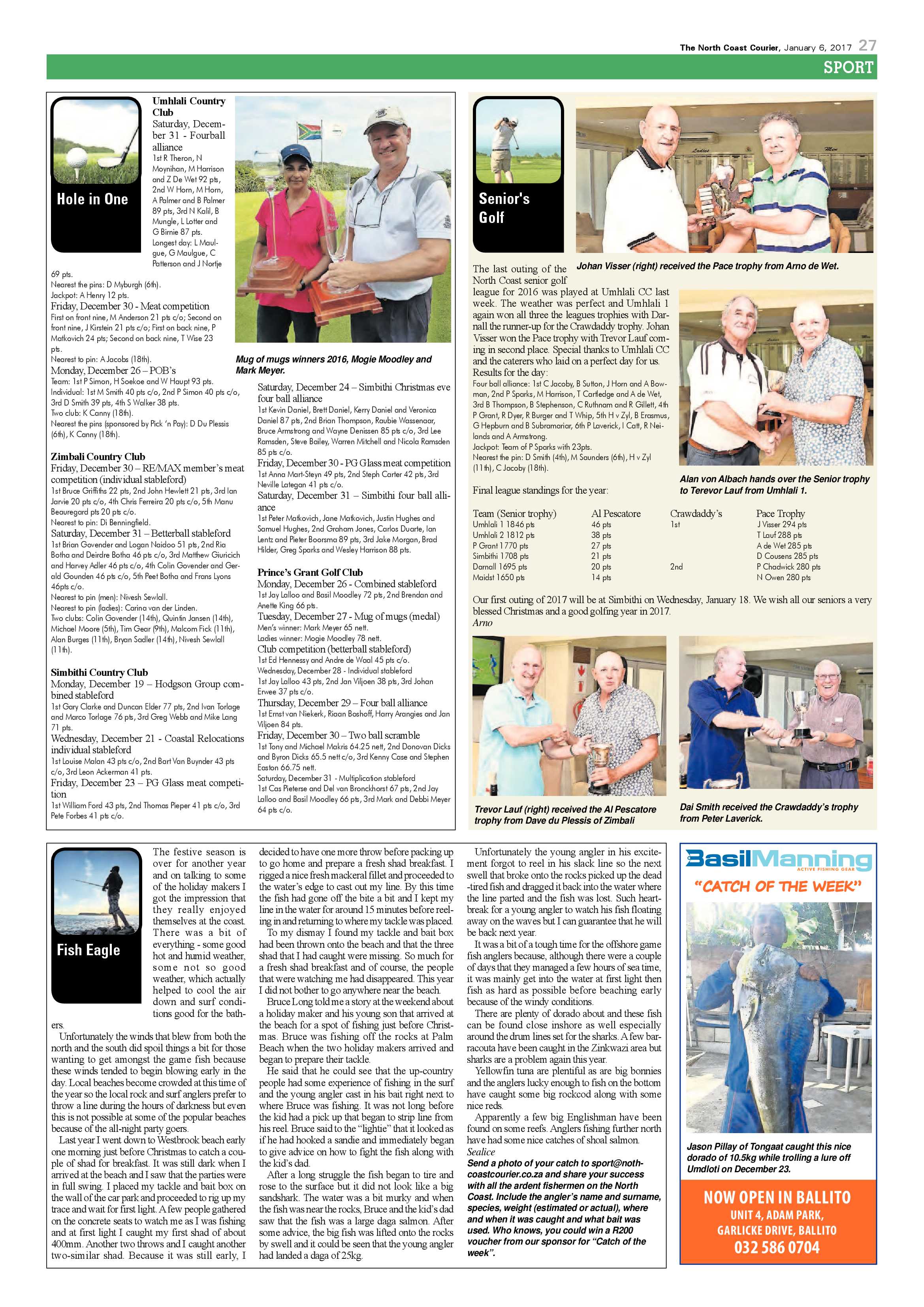 North Coast Courier – 6 January 2017 page 27
