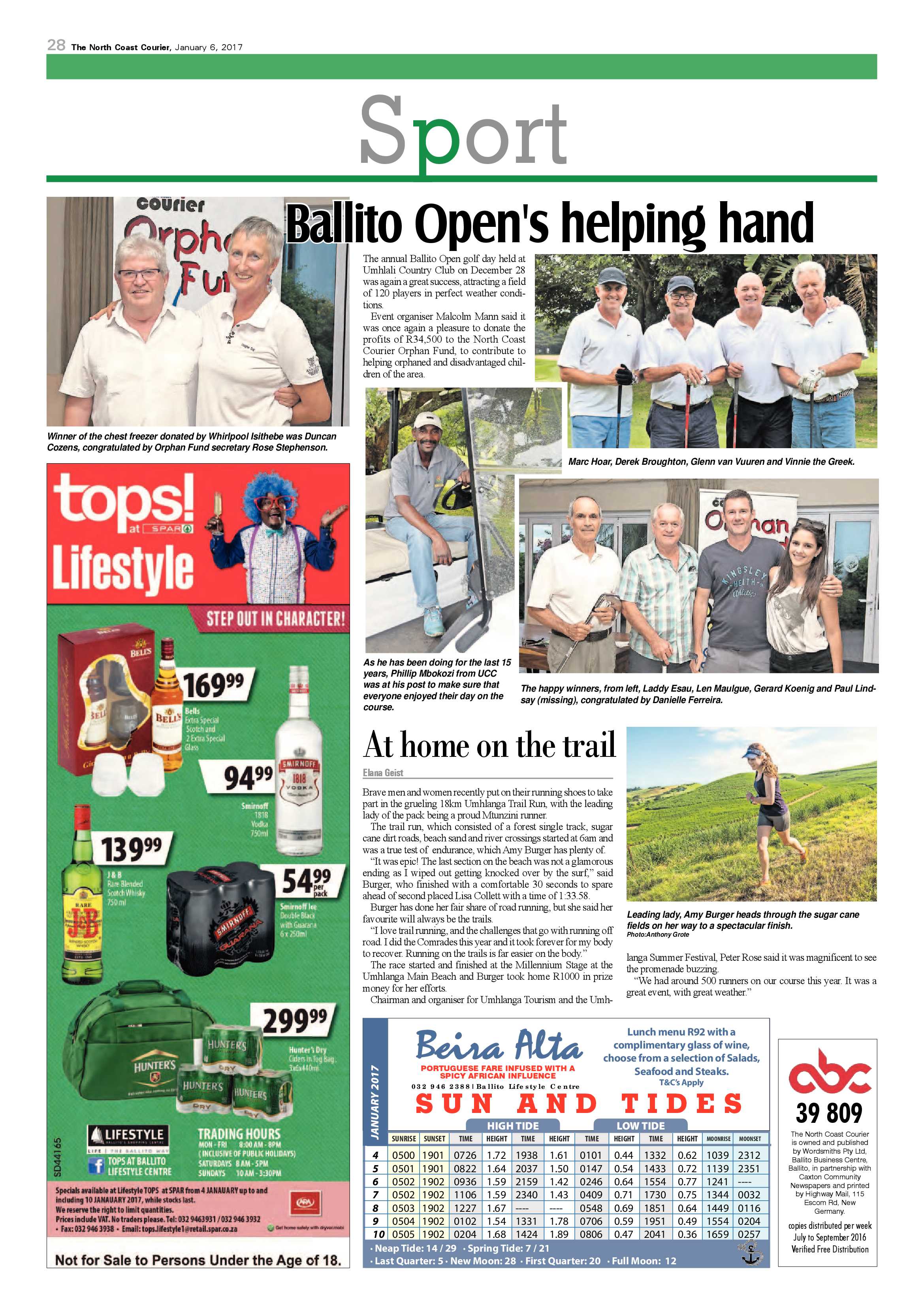 North Coast Courier – 6 January 2017 page 28