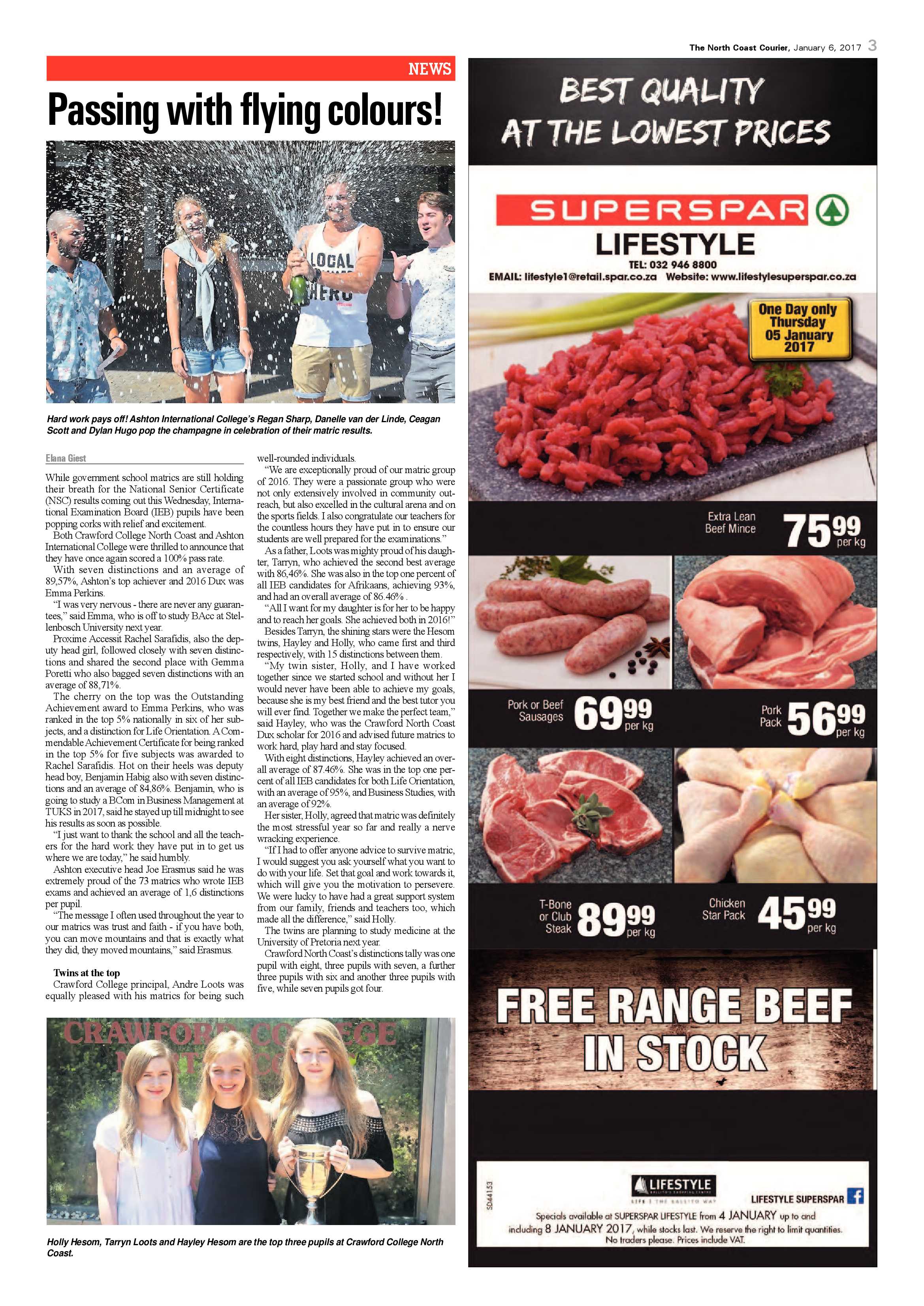 North Coast Courier – 6 January 2017 page 3