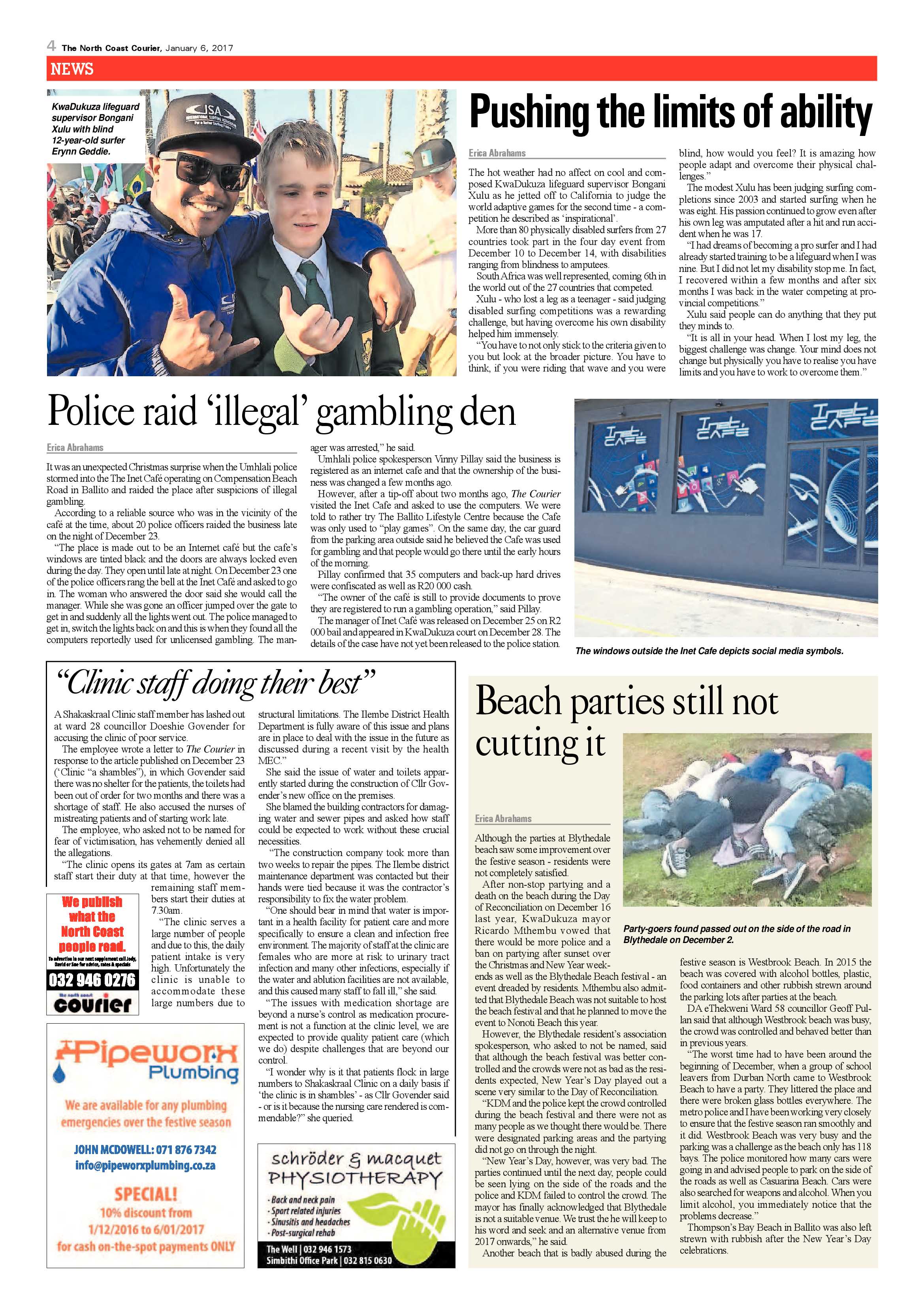 North Coast Courier – 6 January 2017 page 4