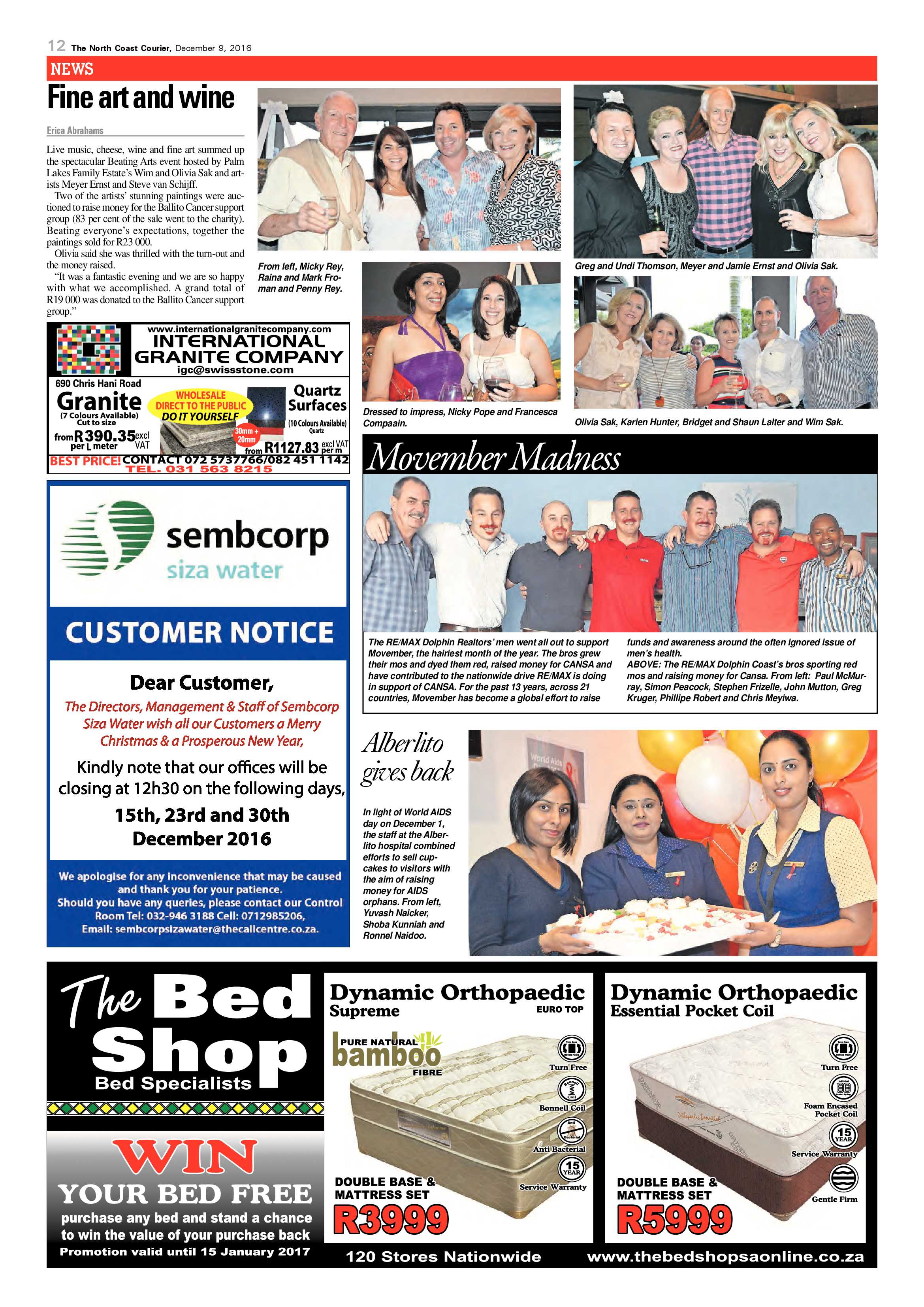 North Coast Courier – 09 December 2016 page 12