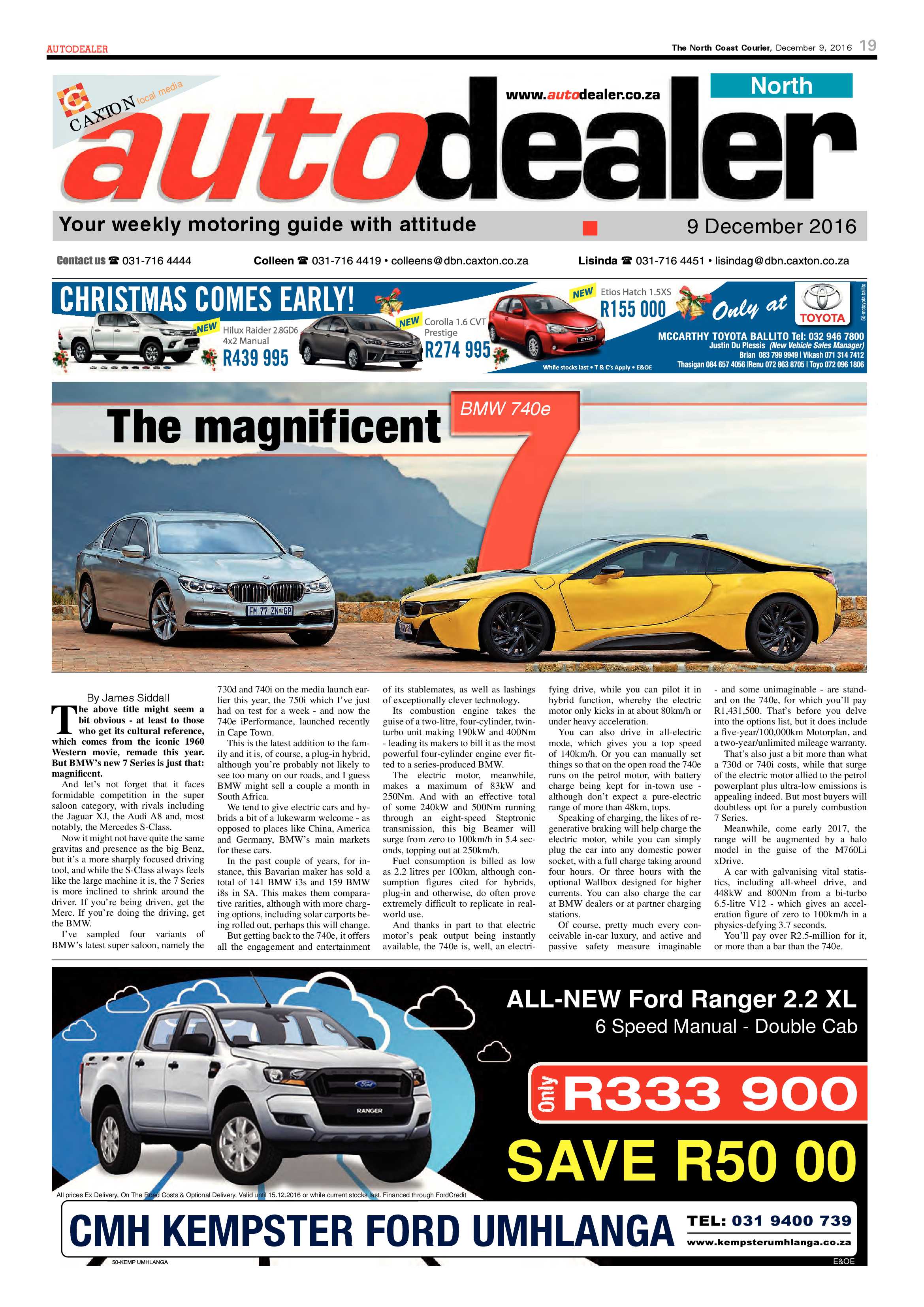North Coast Courier – 09 December 2016 page 19