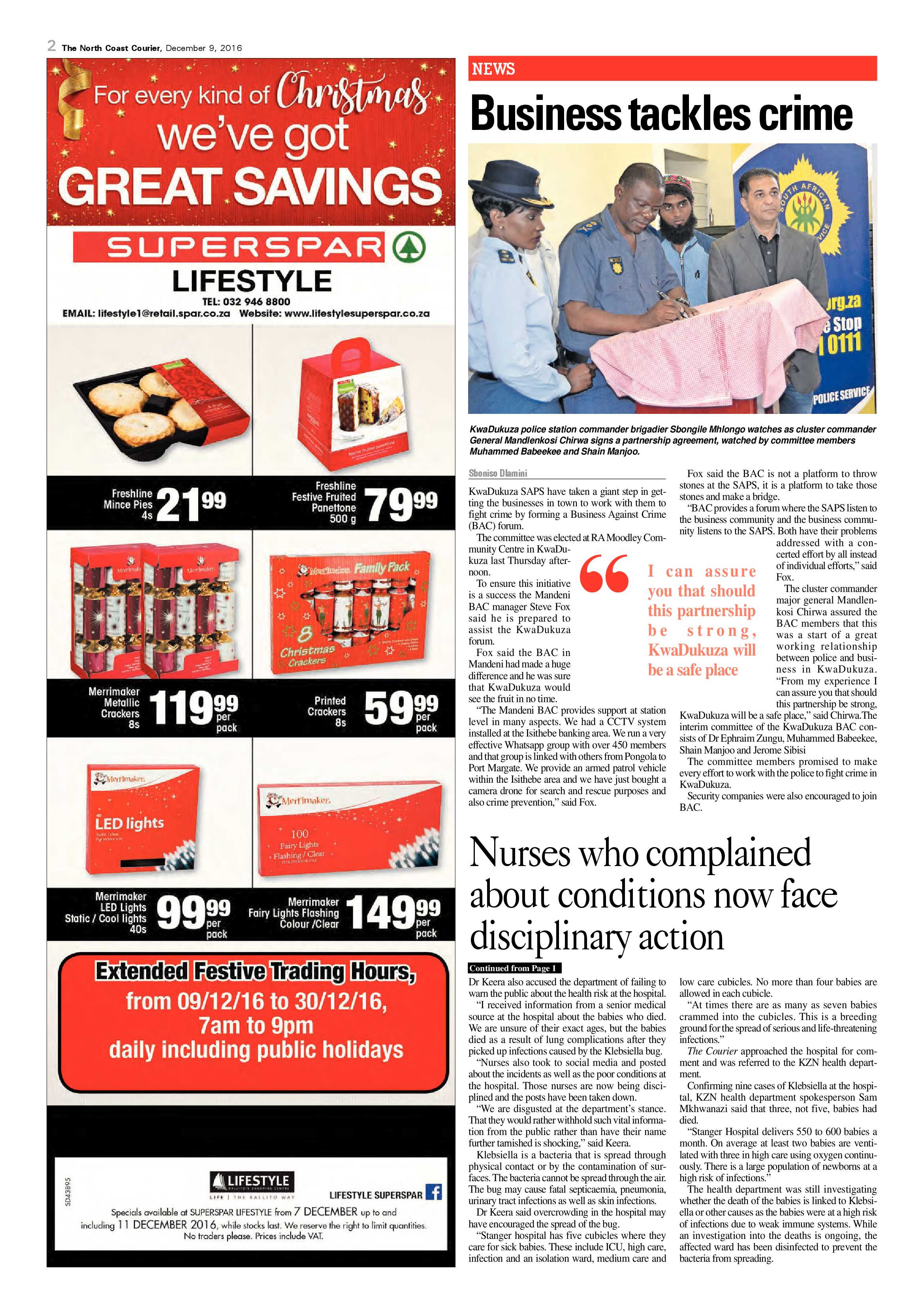 North Coast Courier – 09 December 2016 page 2