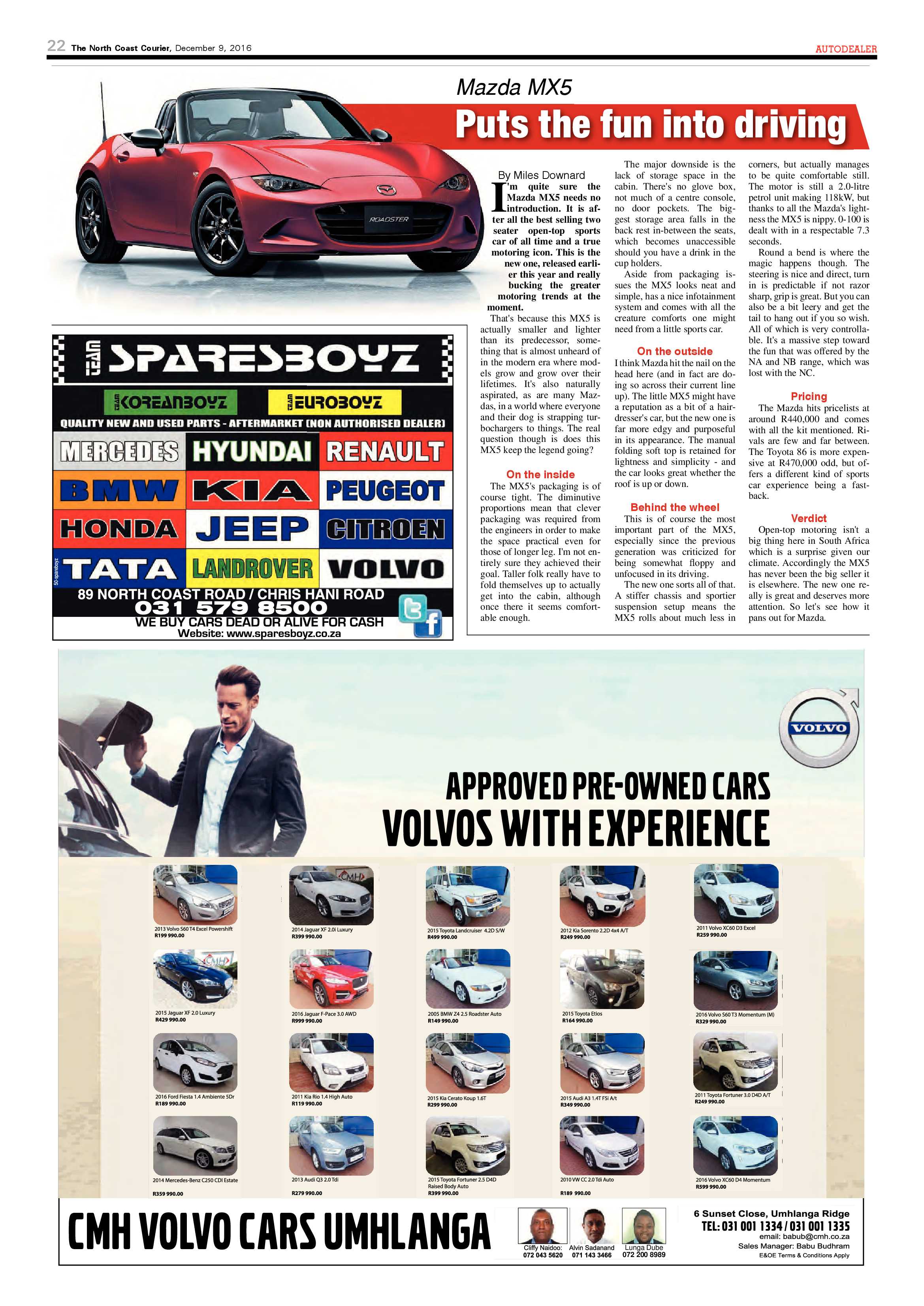 North Coast Courier – 09 December 2016 page 22