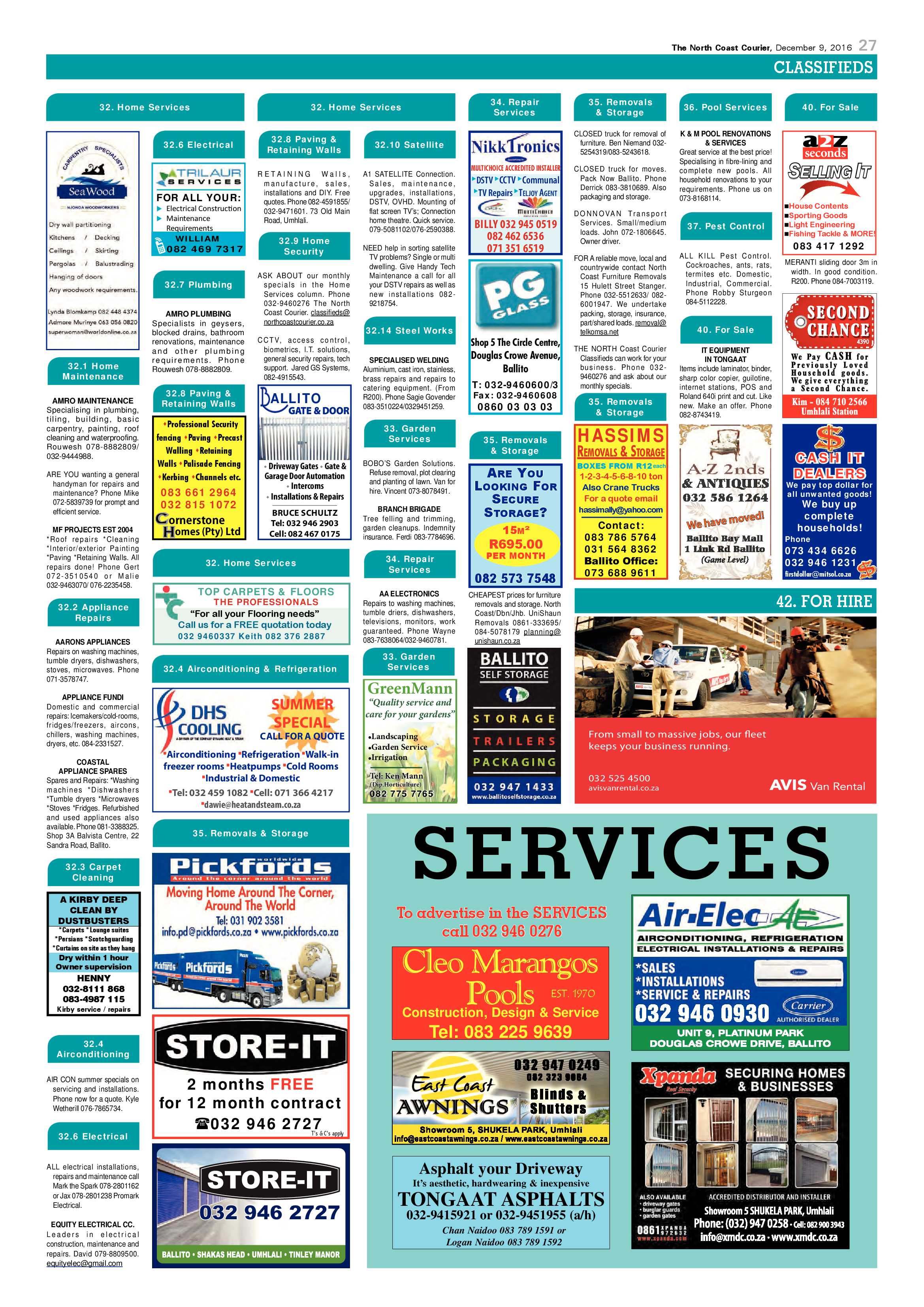 North Coast Courier – 09 December 2016 page 27