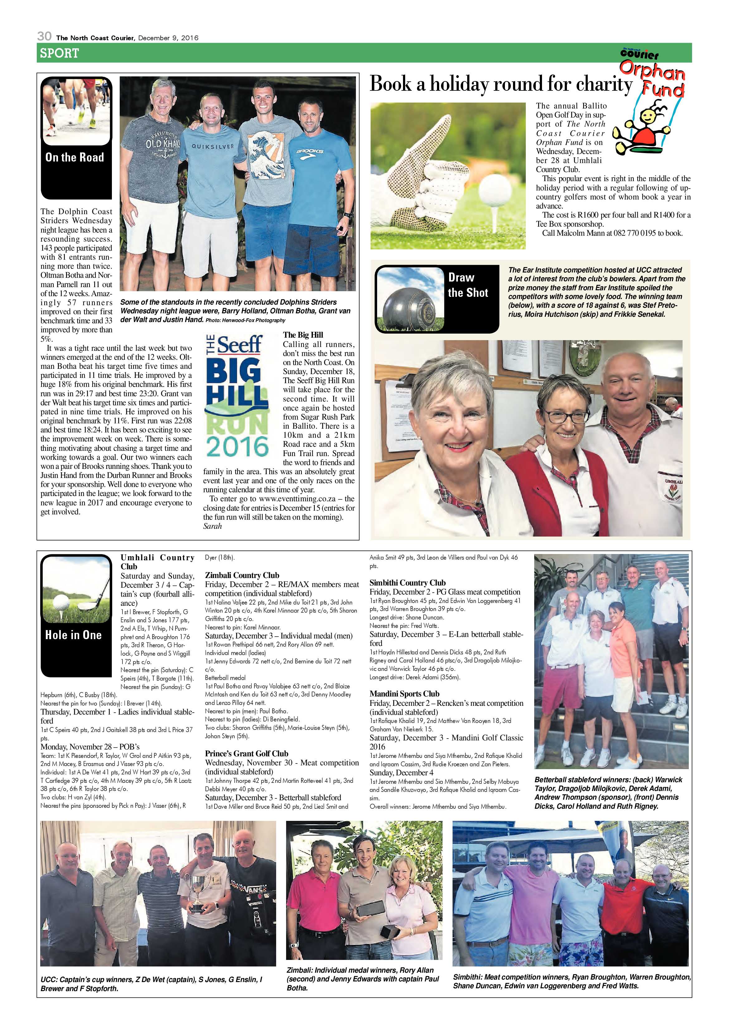 North Coast Courier – 09 December 2016 page 30