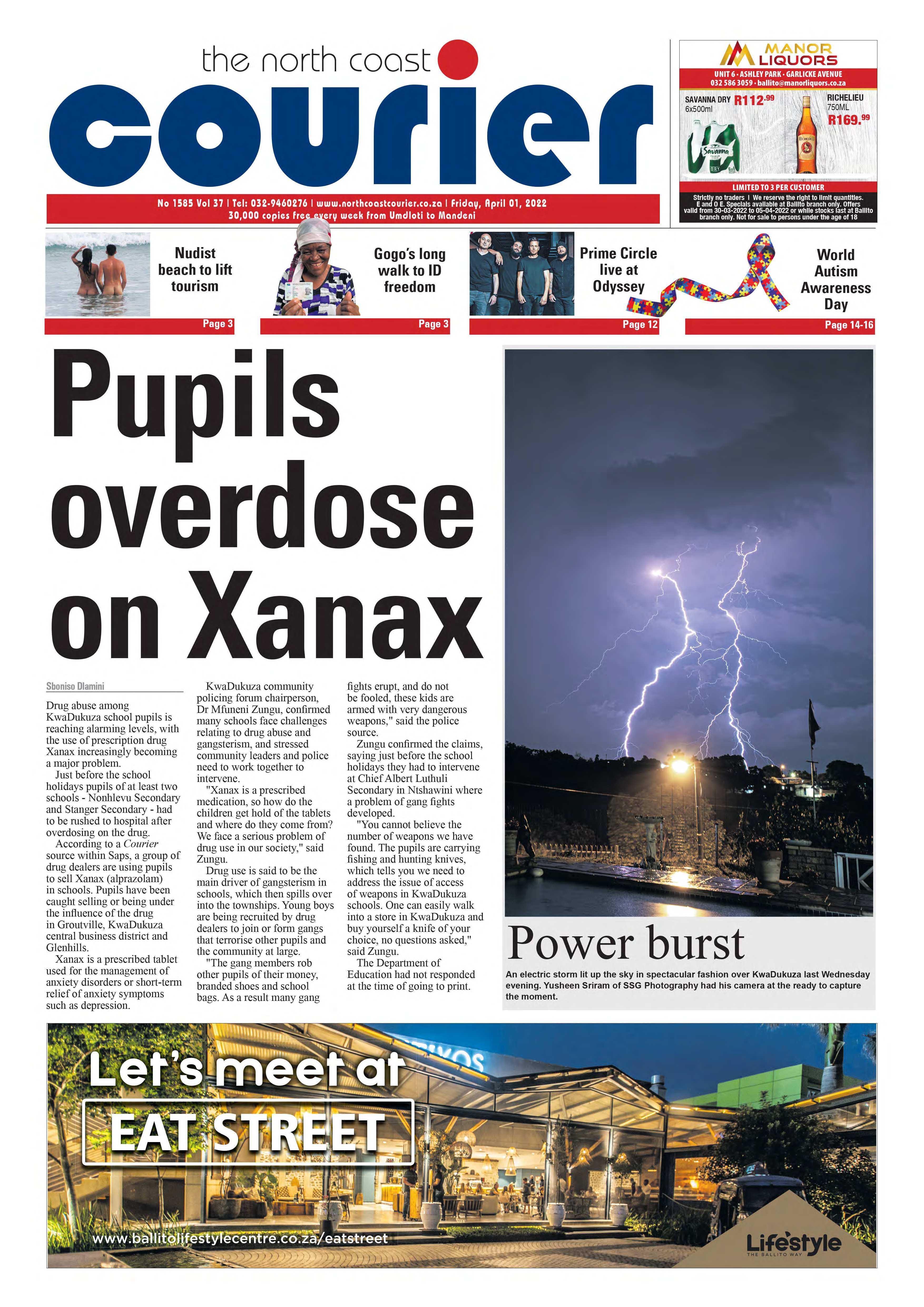 North Coast Courier 01 April 2022 page 1