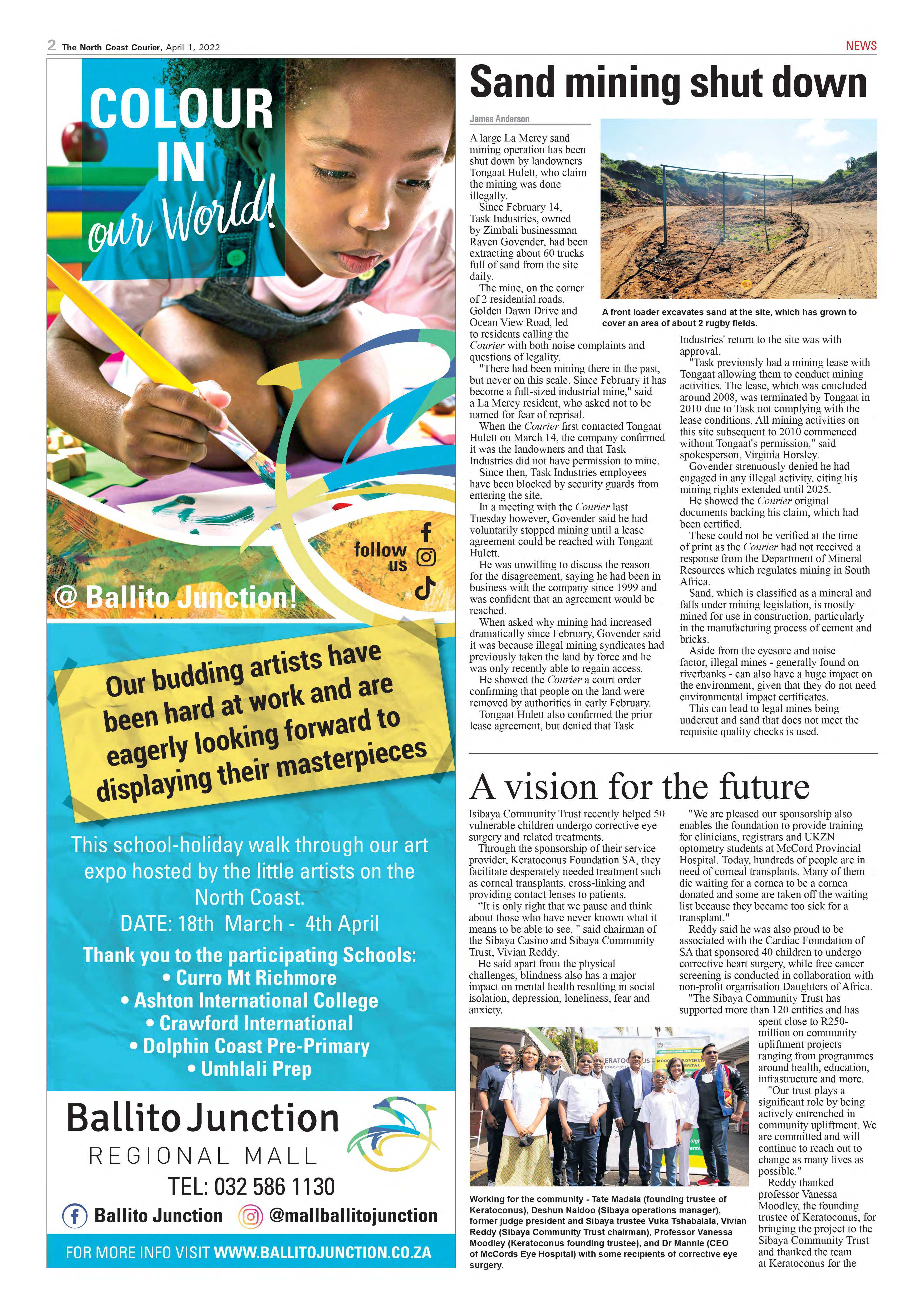 North Coast Courier 01 April 2022 page 2