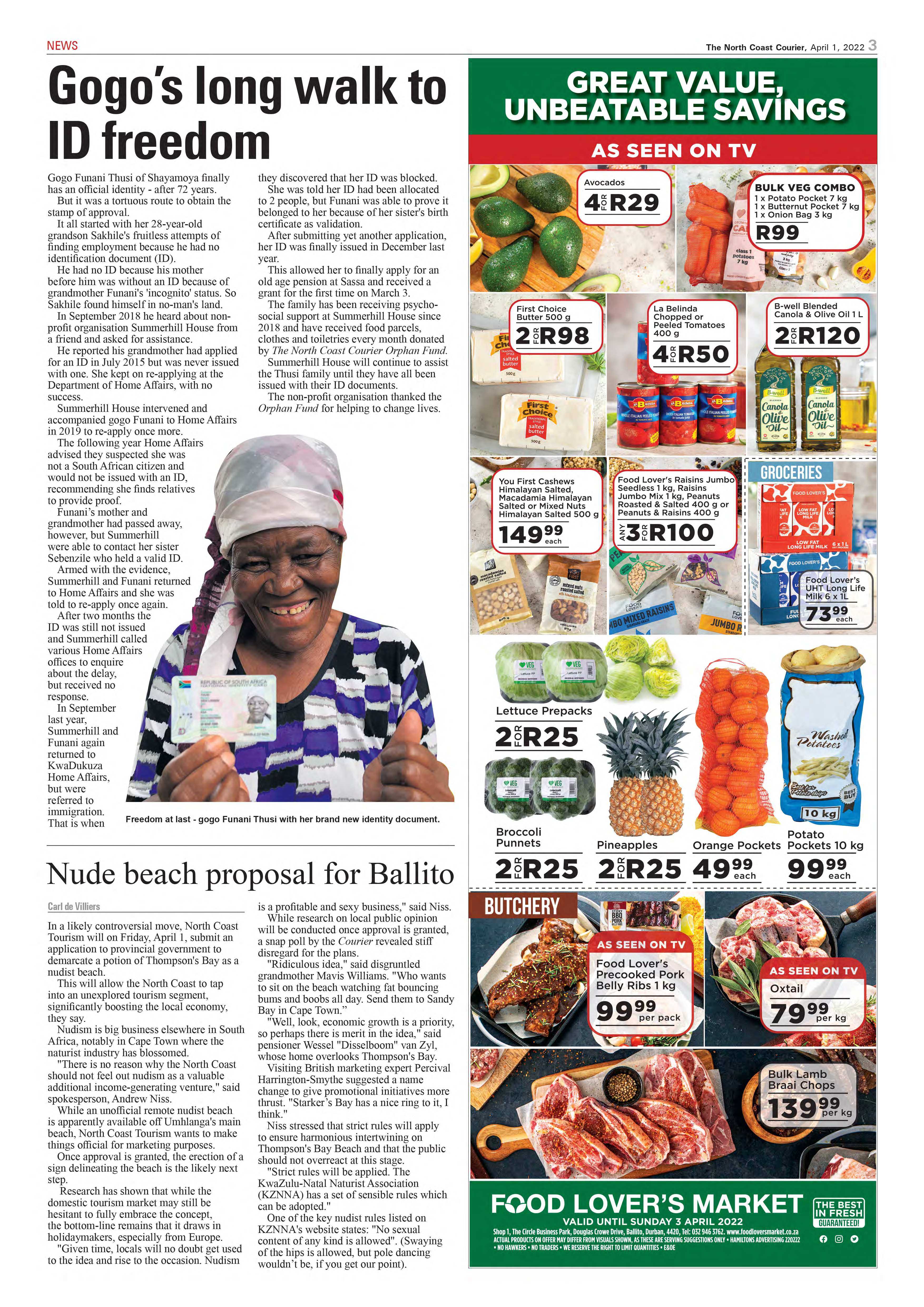 North Coast Courier 01 April 2022 page 3