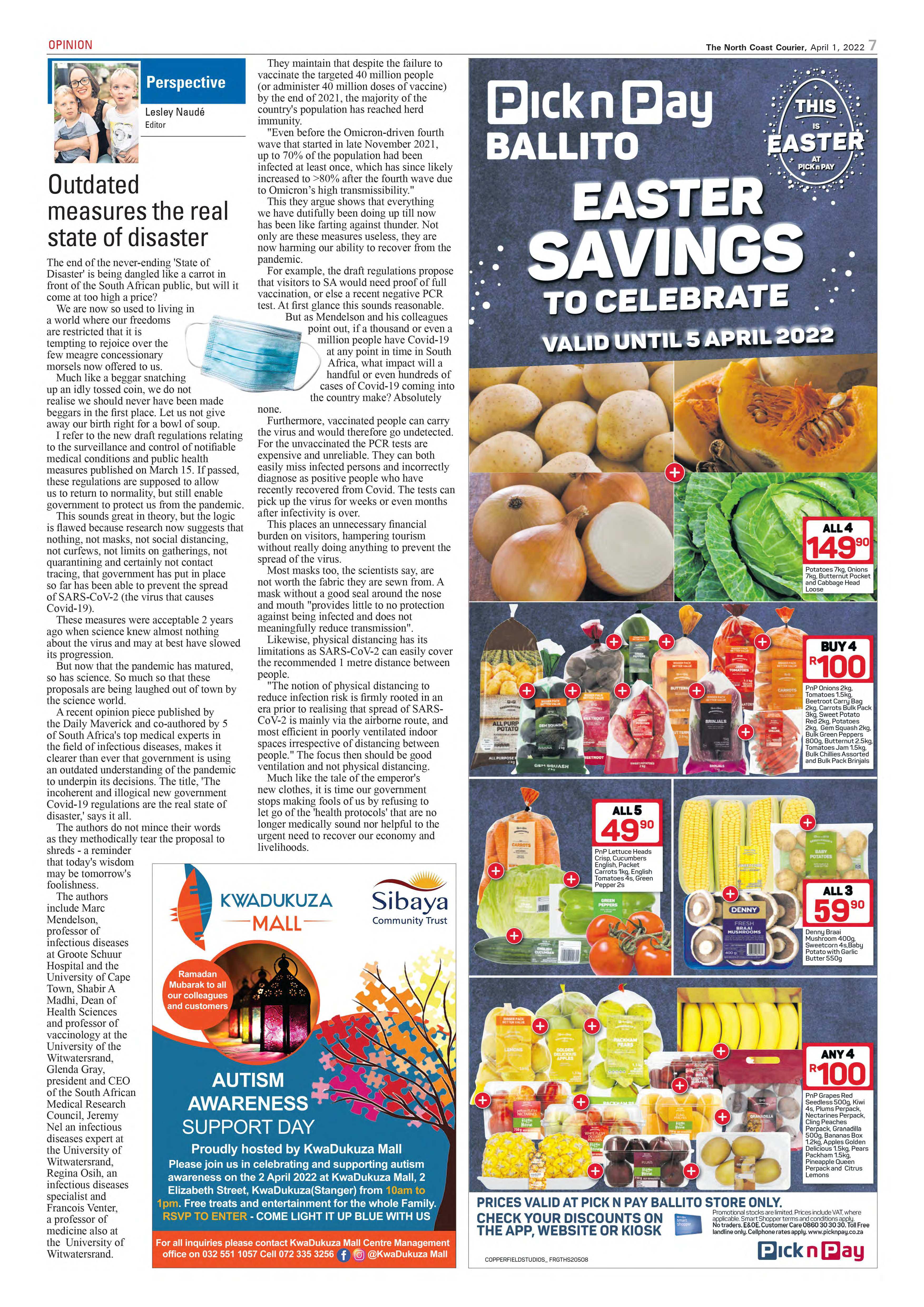North Coast Courier 01 April 2022 page 7