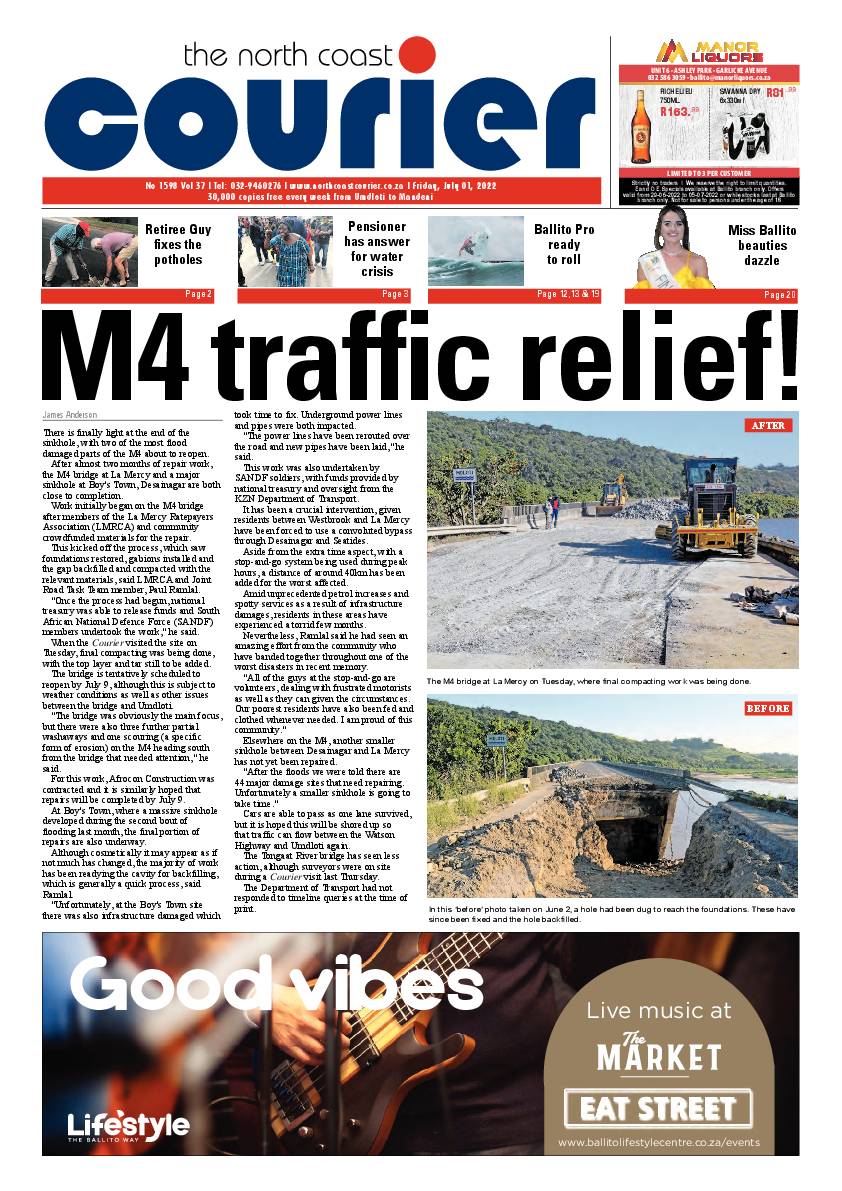 North Coast Courier 01 July 2022 page 1