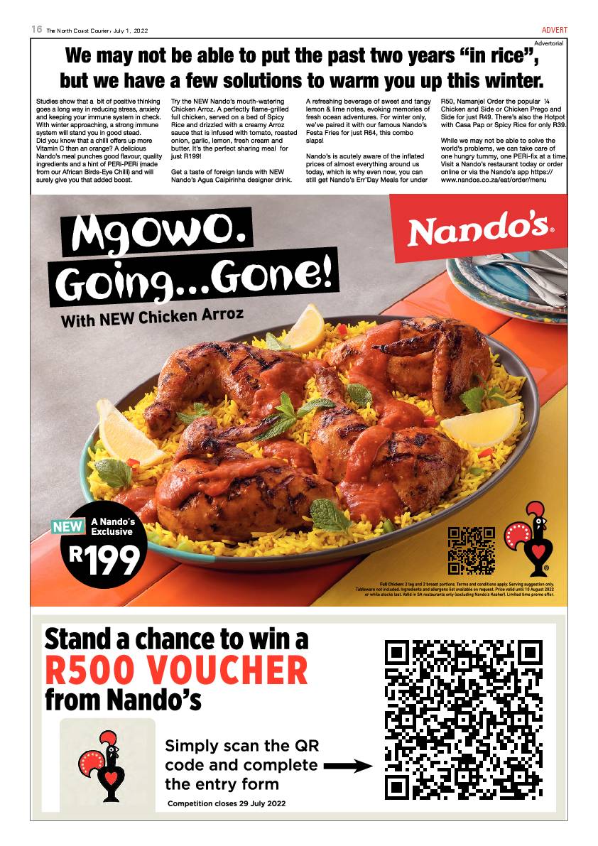 North Coast Courier 01 July 2022 page 16