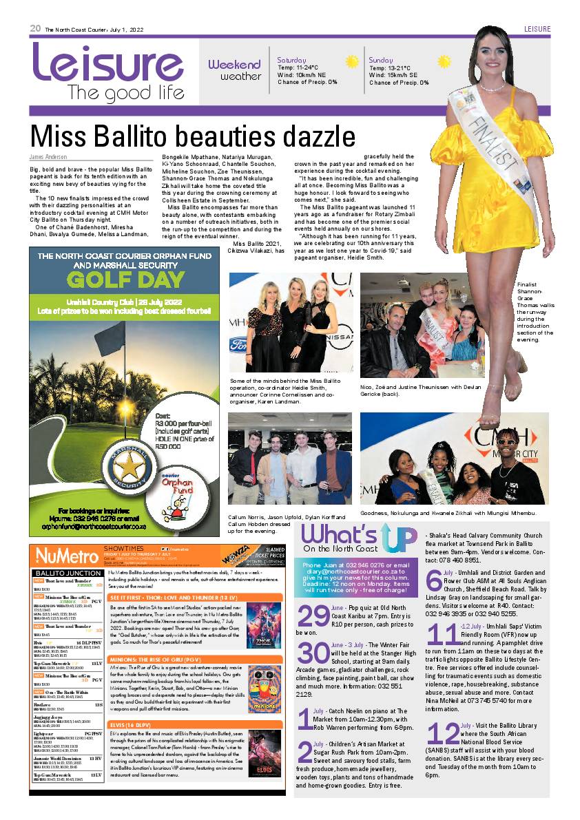 North Coast Courier 01 July 2022 page 20