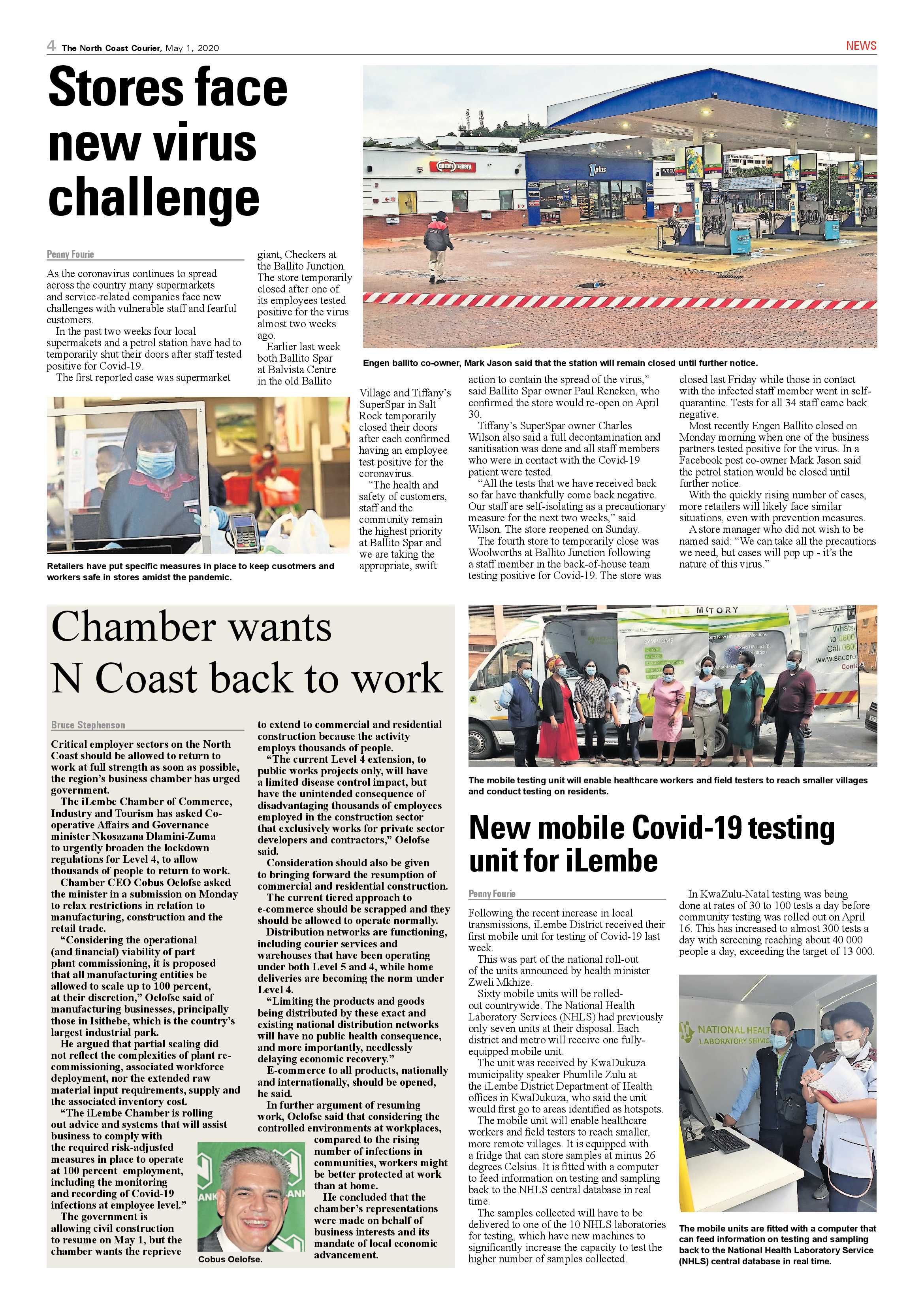 North Coast Courier 01 May 2020 page 4