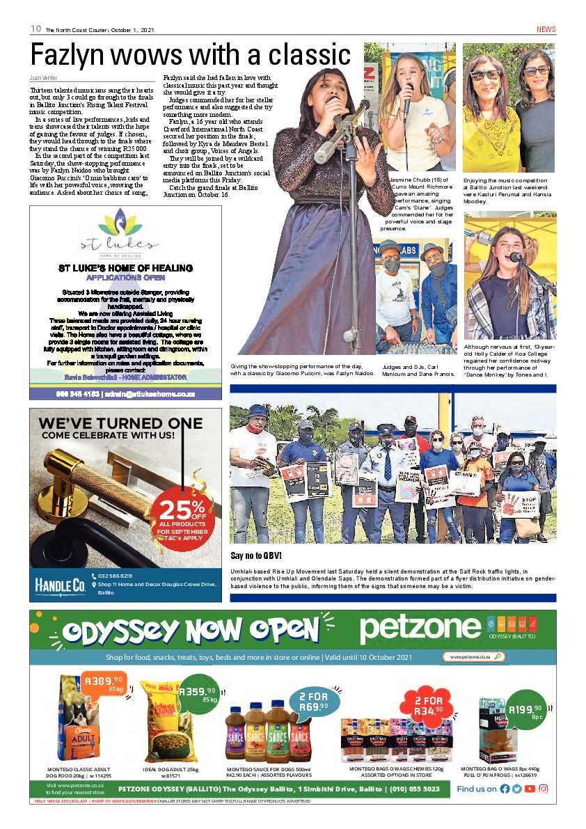 North Coast Courier 01 October 2021 page 10