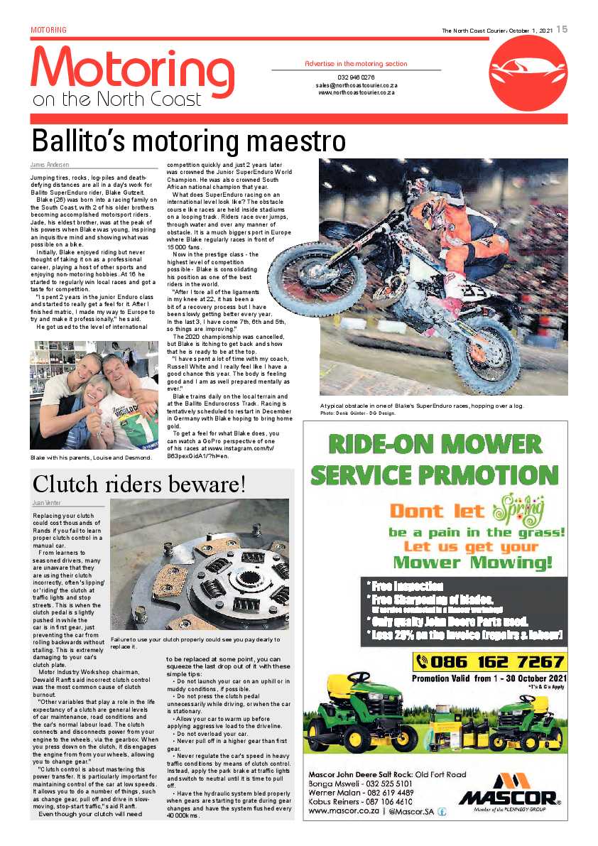 North Coast Courier 01 October 2021 page 15