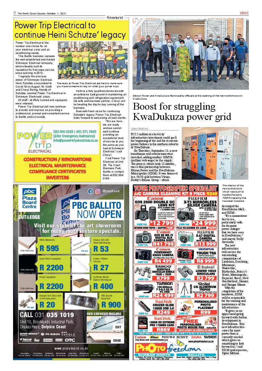 North Coast Courier 01 October 2021 page 6