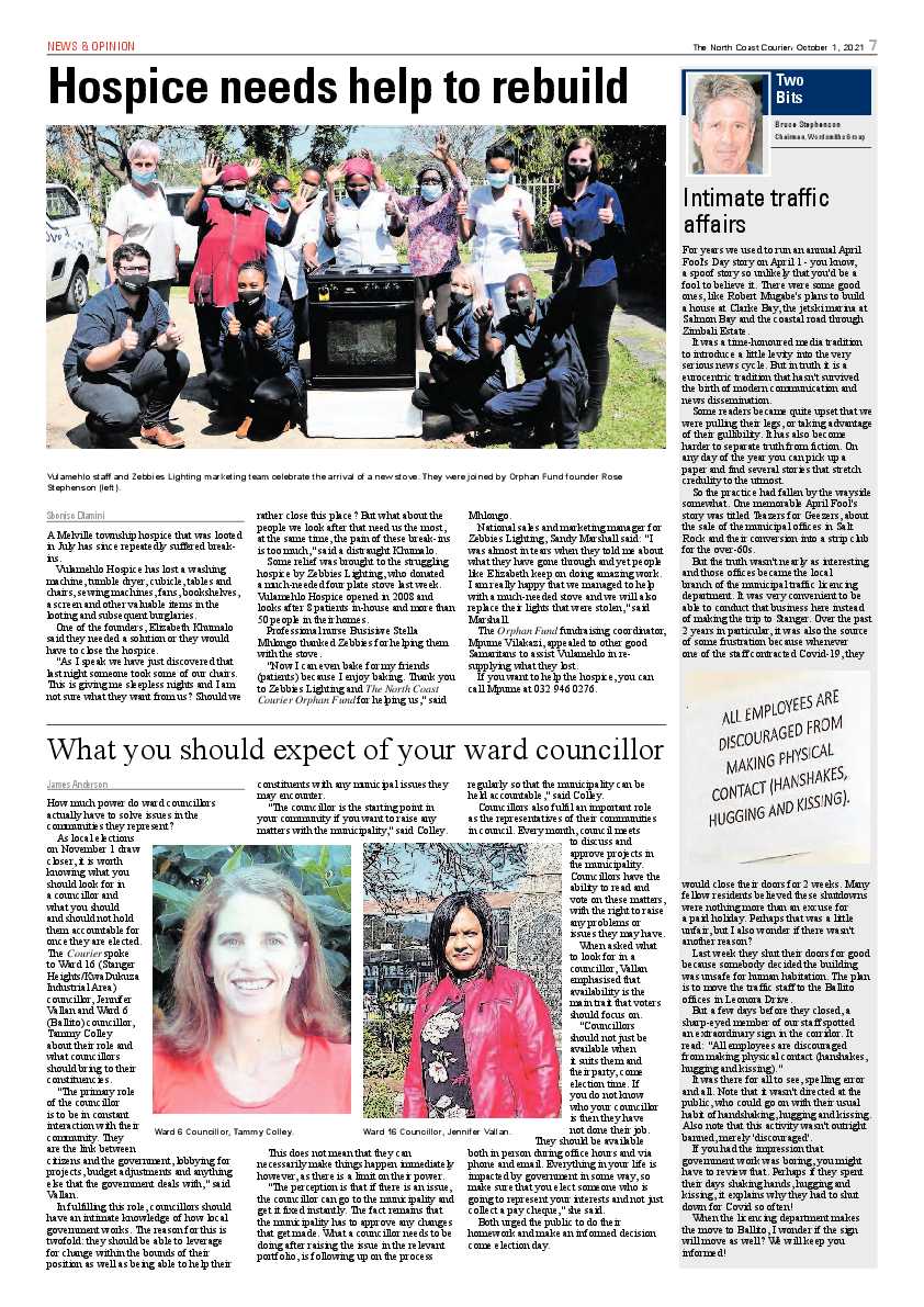 North Coast Courier 01 October 2021 page 7