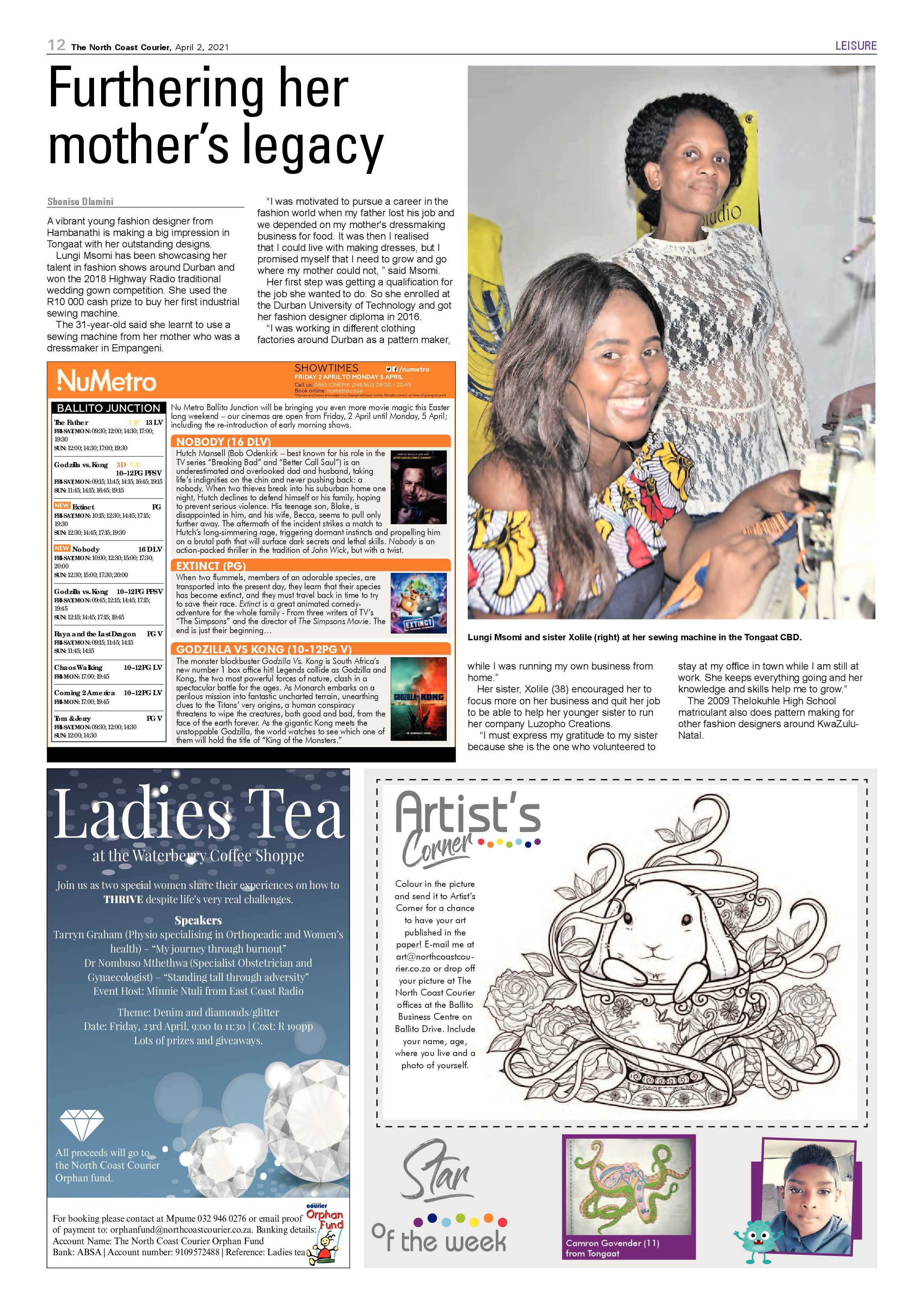 North Coast Courier 02 April 2021 page 12