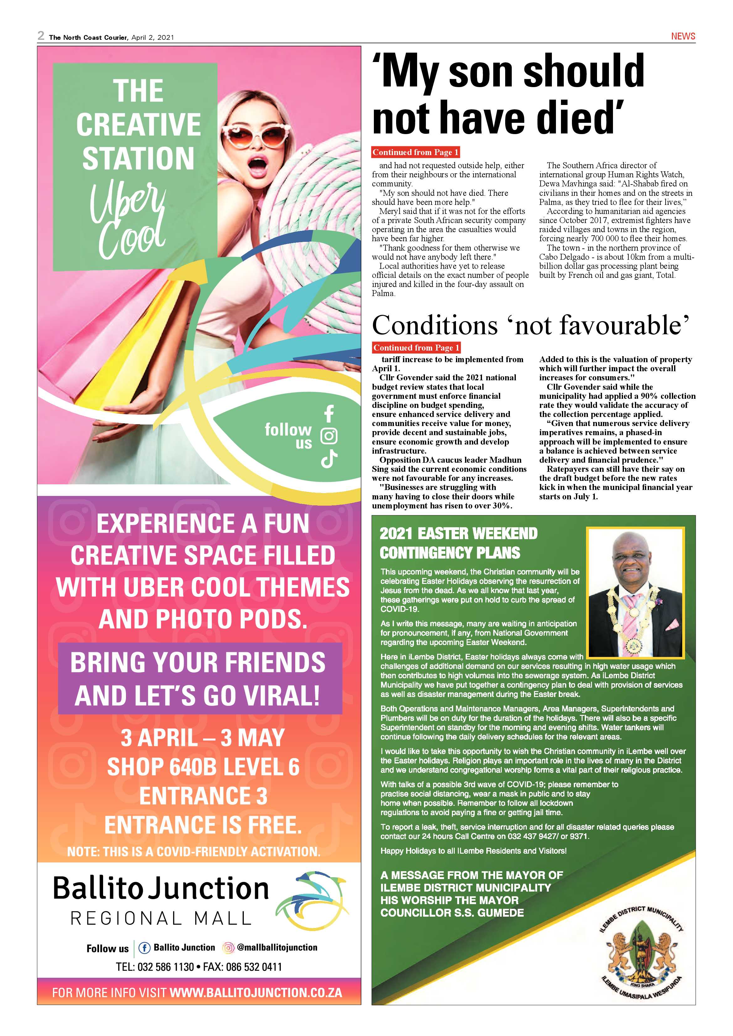 North Coast Courier 02 April 2021 page 2