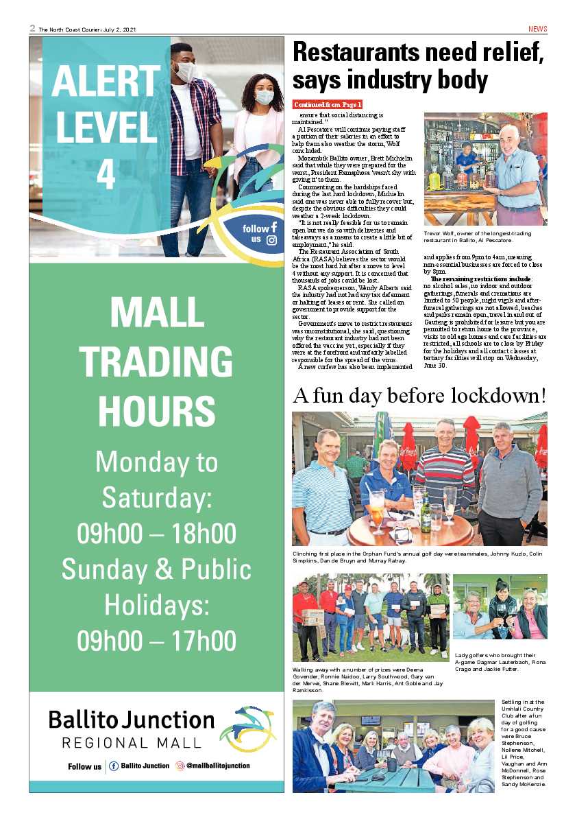 North Coast Courier 02 July 2021 page 2