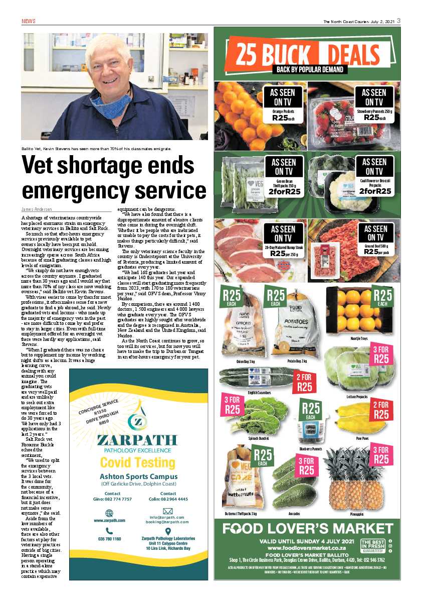 North Coast Courier 02 July 2021 page 3