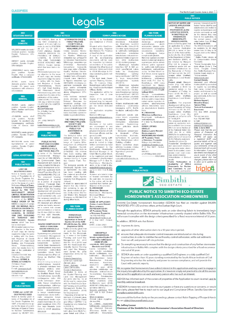 North Coast Courier 02 June 2023 page 15