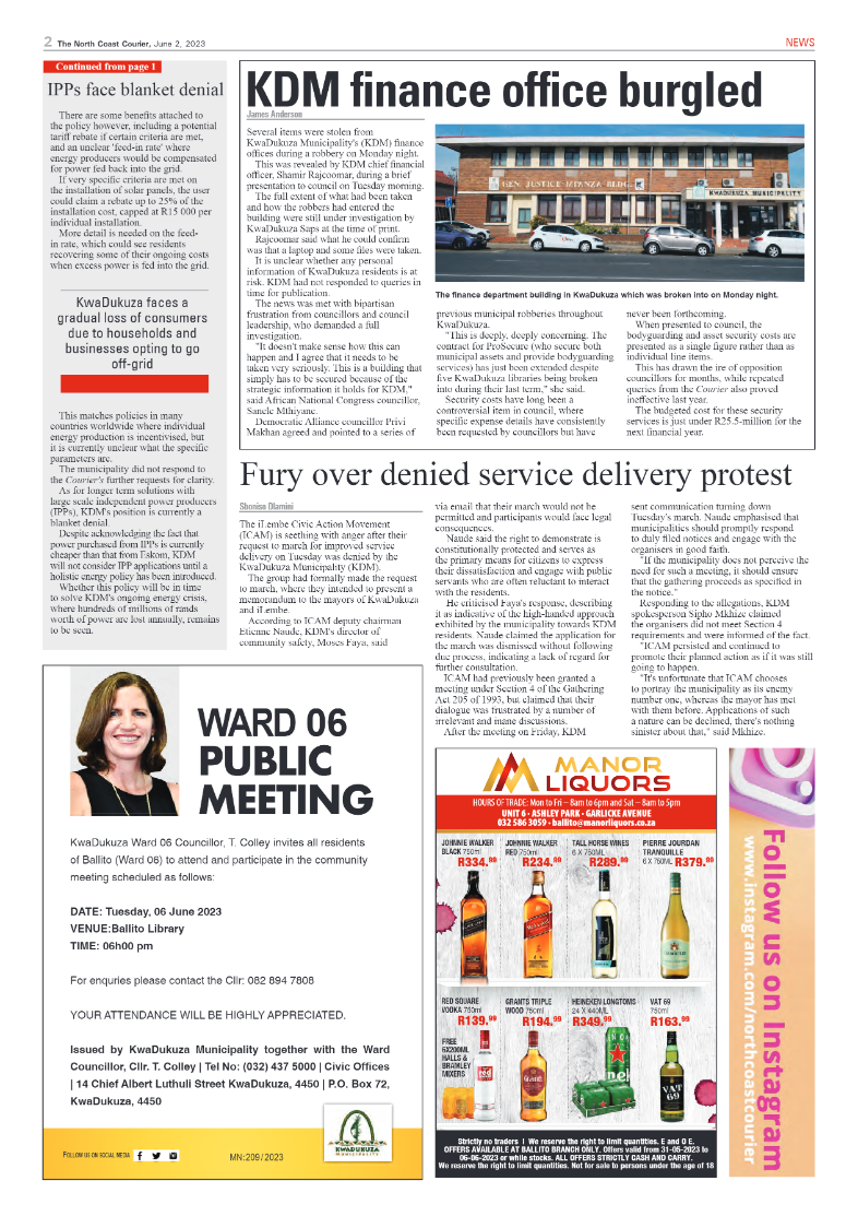 North Coast Courier 02 June 2023 page 2
