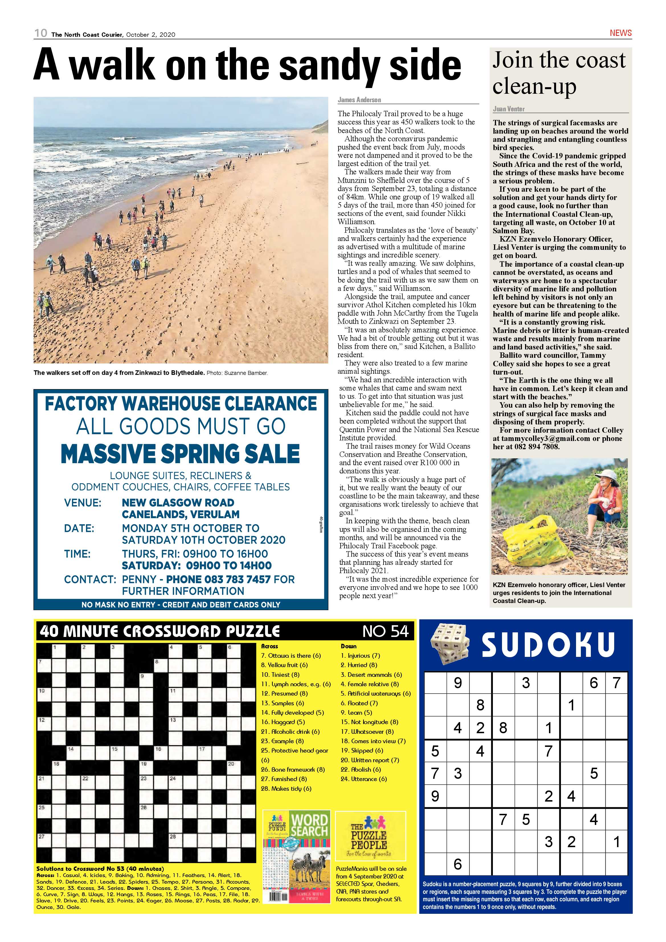 North Coast Courier 02 October 2020 page 10