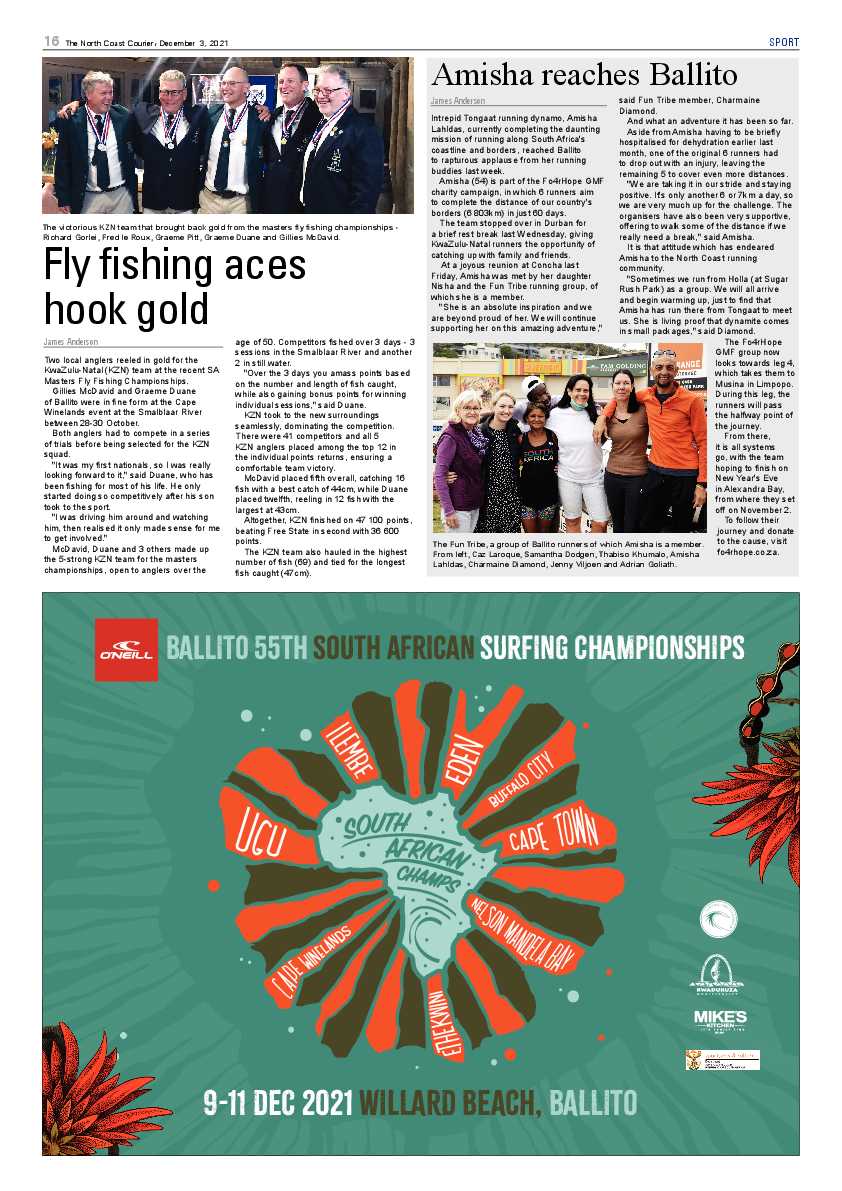 North Coast Courier 03 December 2021 page 16