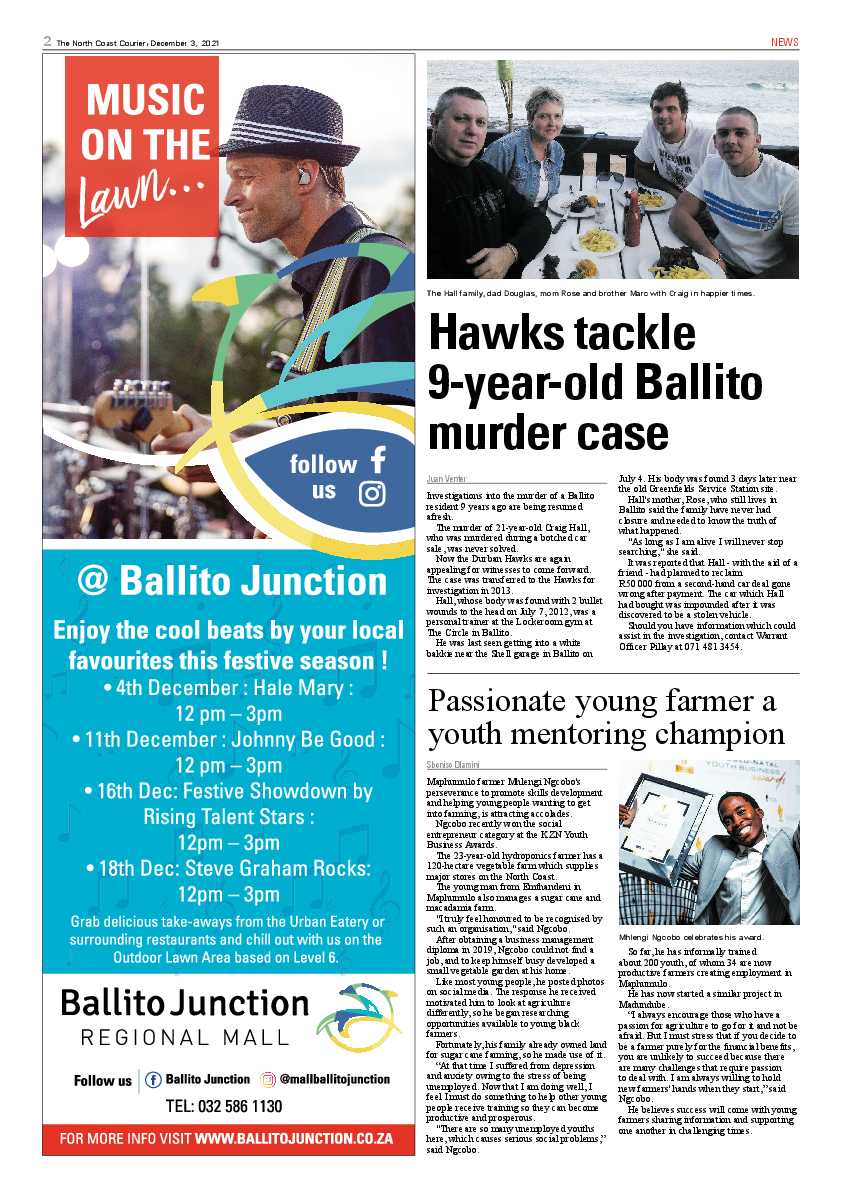 North Coast Courier 03 December 2021 page 2