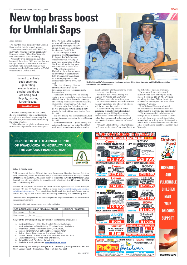 North Coast Courier 03 February 2023 page 6