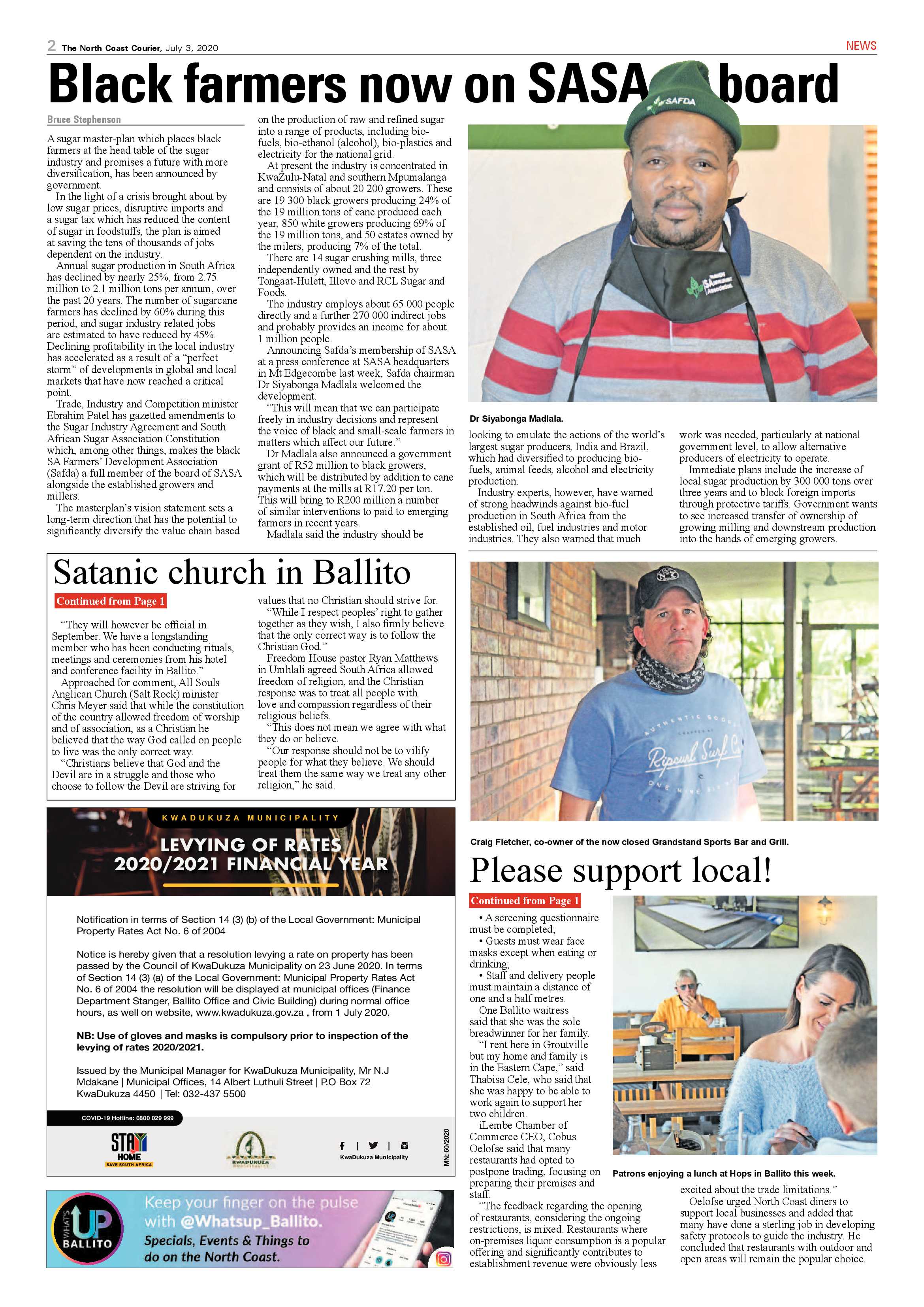North Coast Courier 03 July 2020 page 2