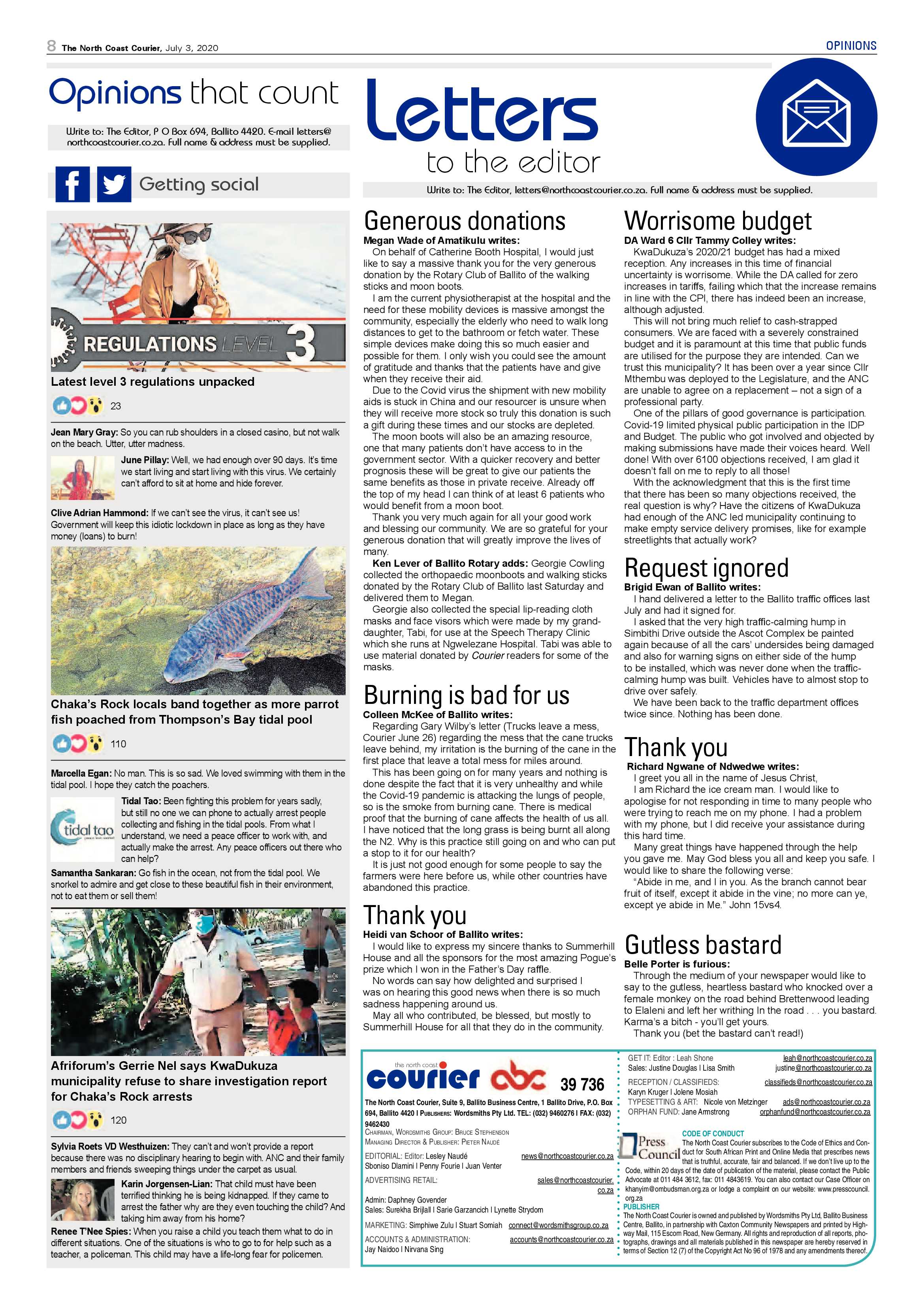 North Coast Courier 03 July 2020 page 8