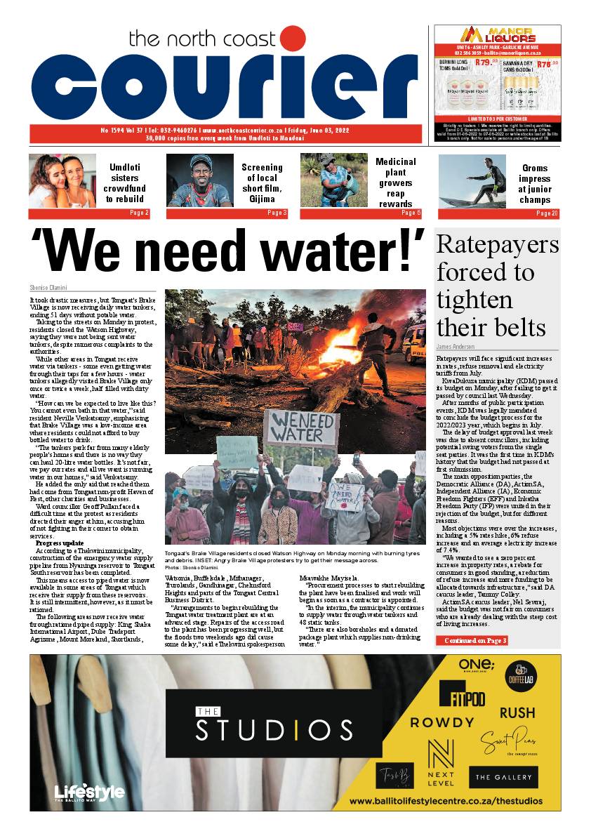 North Coast Courier 03 June 2022 page 1