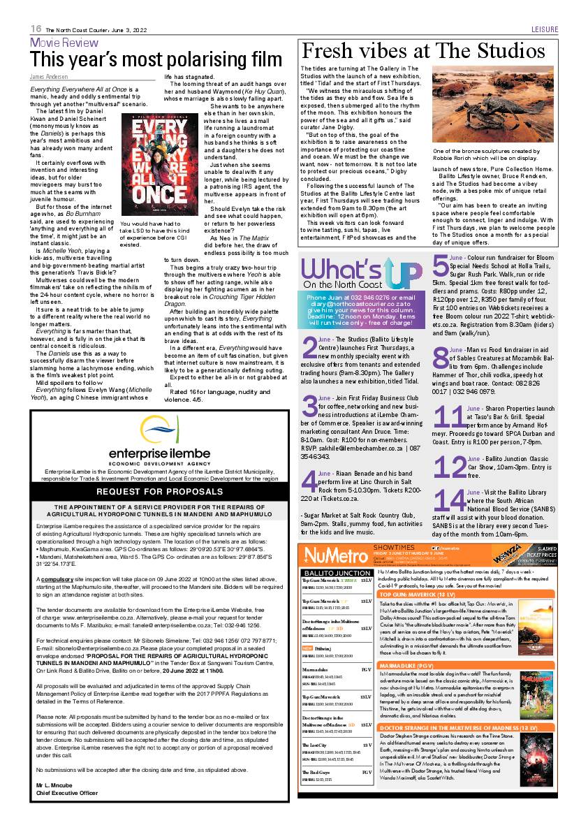 North Coast Courier 03 June 2022 page 16